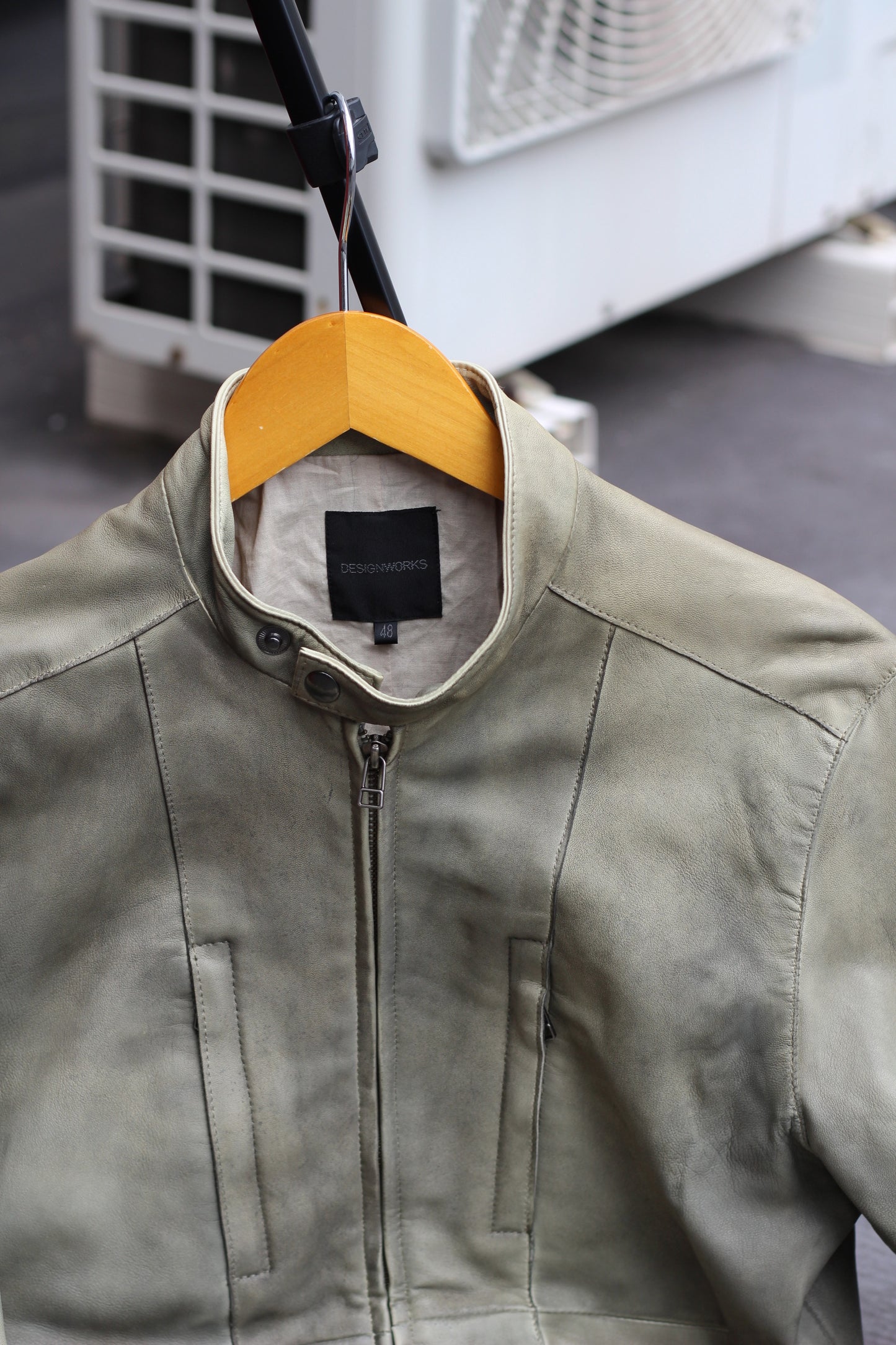 Men's Cafe Racer Leather Jacket x3点