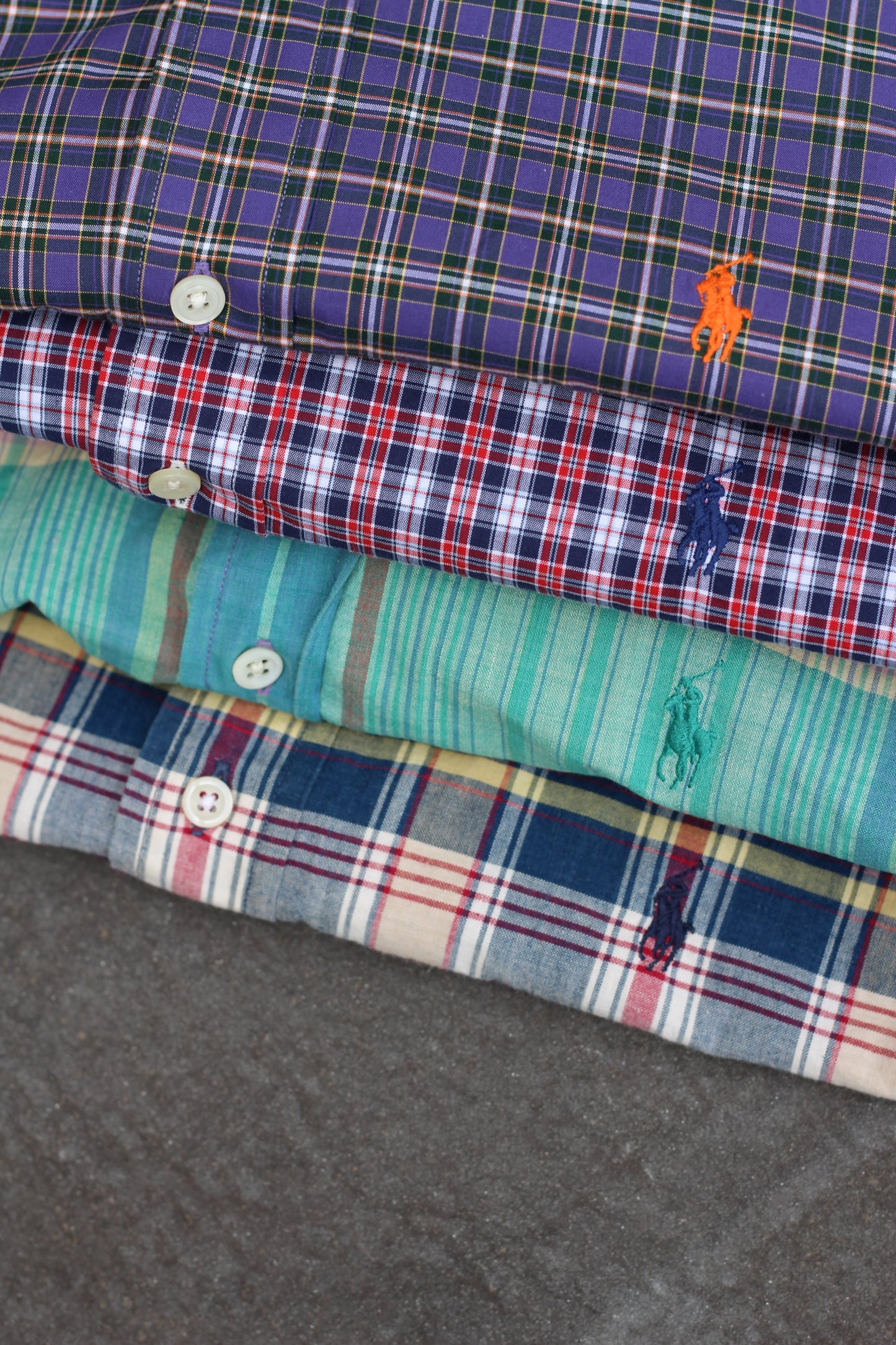 90-00's Ralph Lauren Check Short Sleeve Shirt x10点