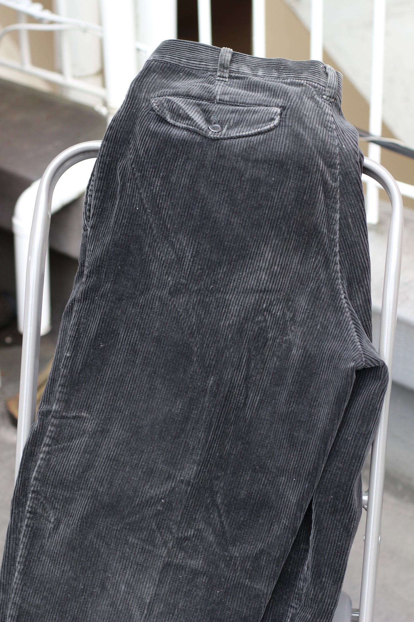 Men's Black Wide Corduroy Bottoms x5点