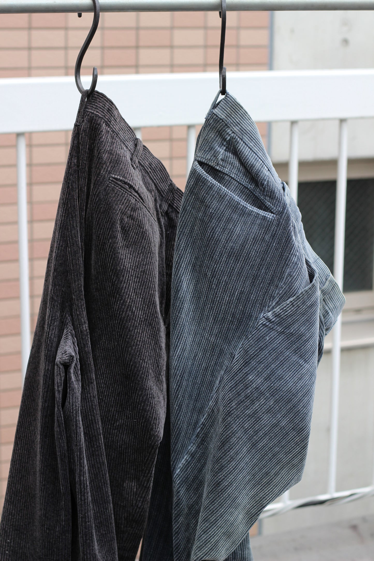 Men's Black Wide Corduroy Bottoms x5点