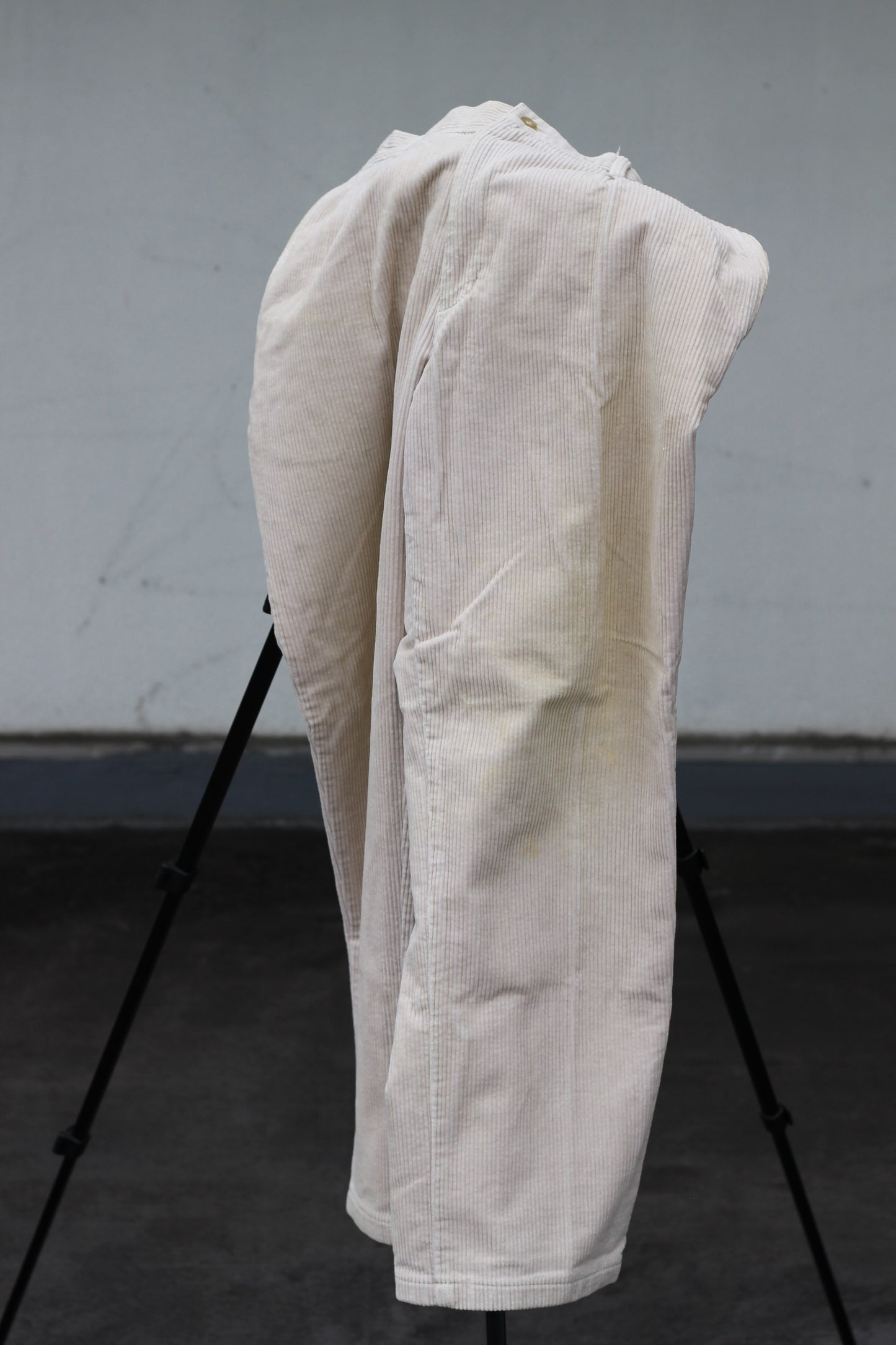 Men's White Wide Corduroy Bottoms x2点