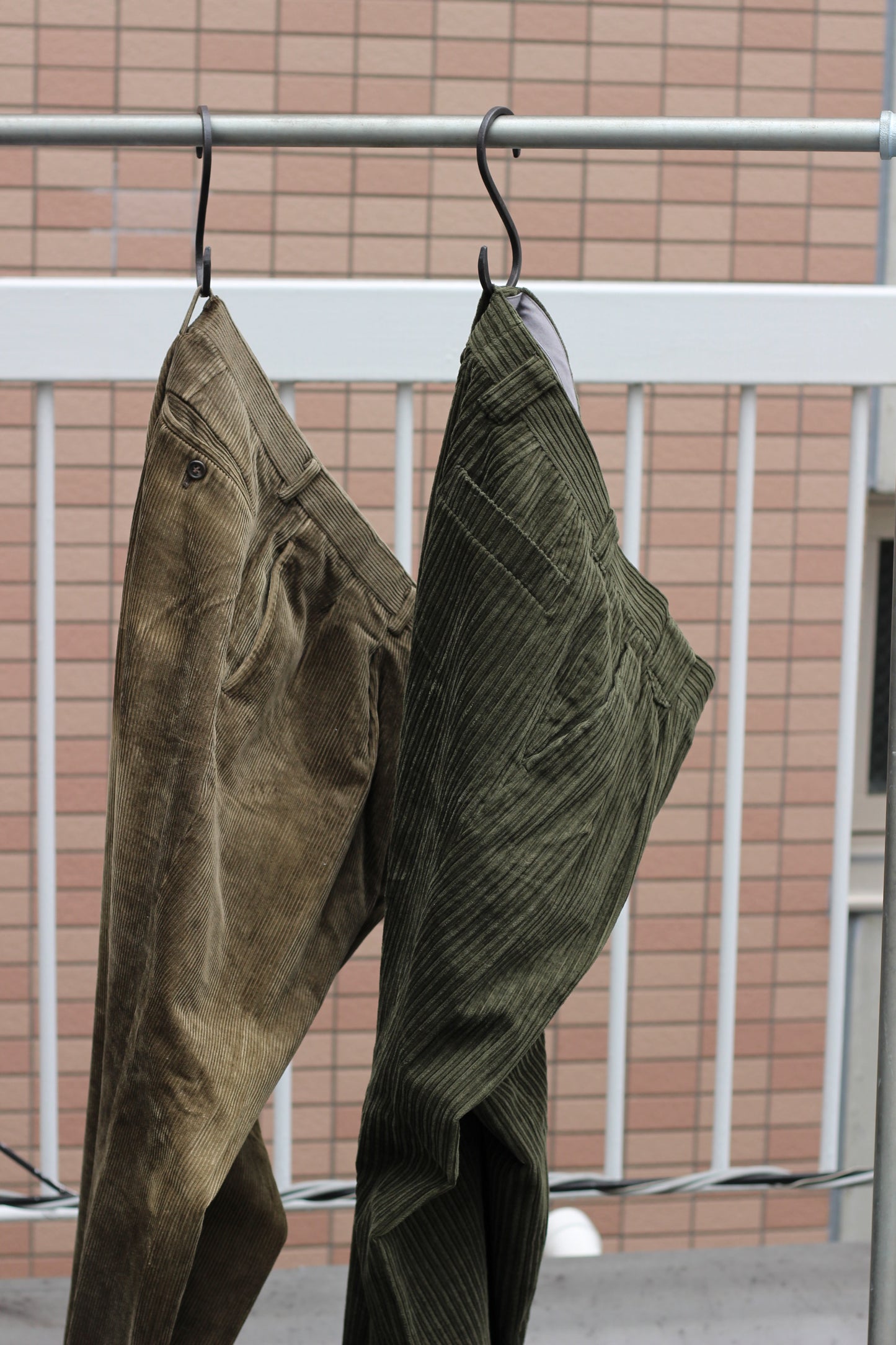 Men's Khaki Wide Corduroy Bottoms x6点