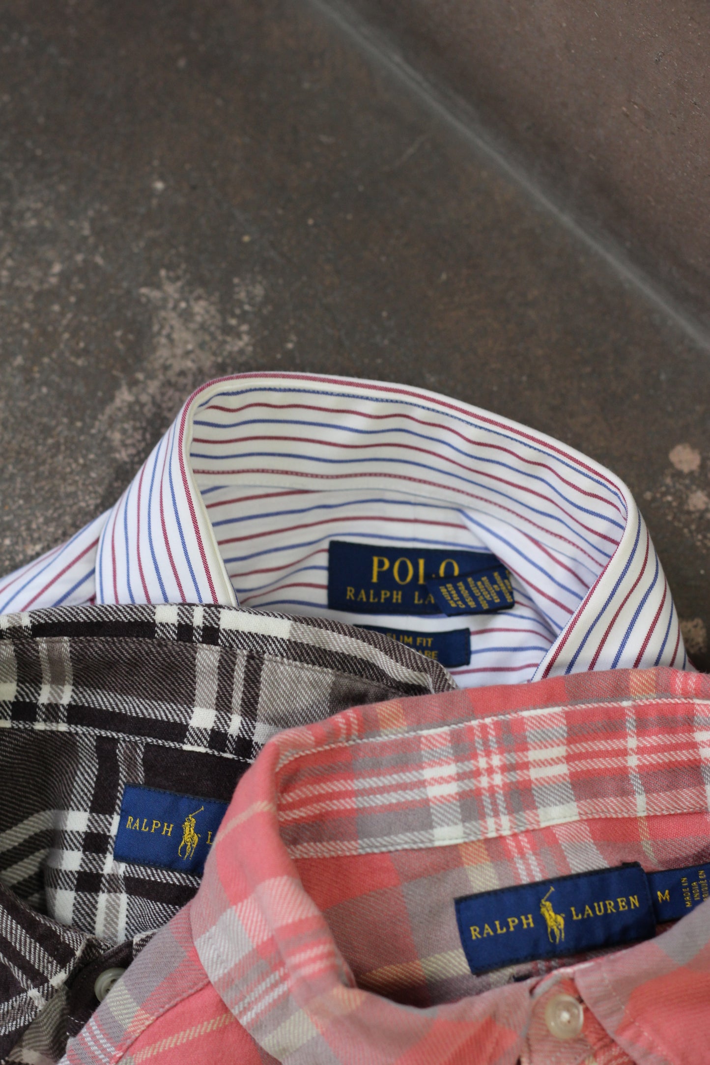 Ralph Lauren Check & Stripe Long Sleeve Shirt x3点