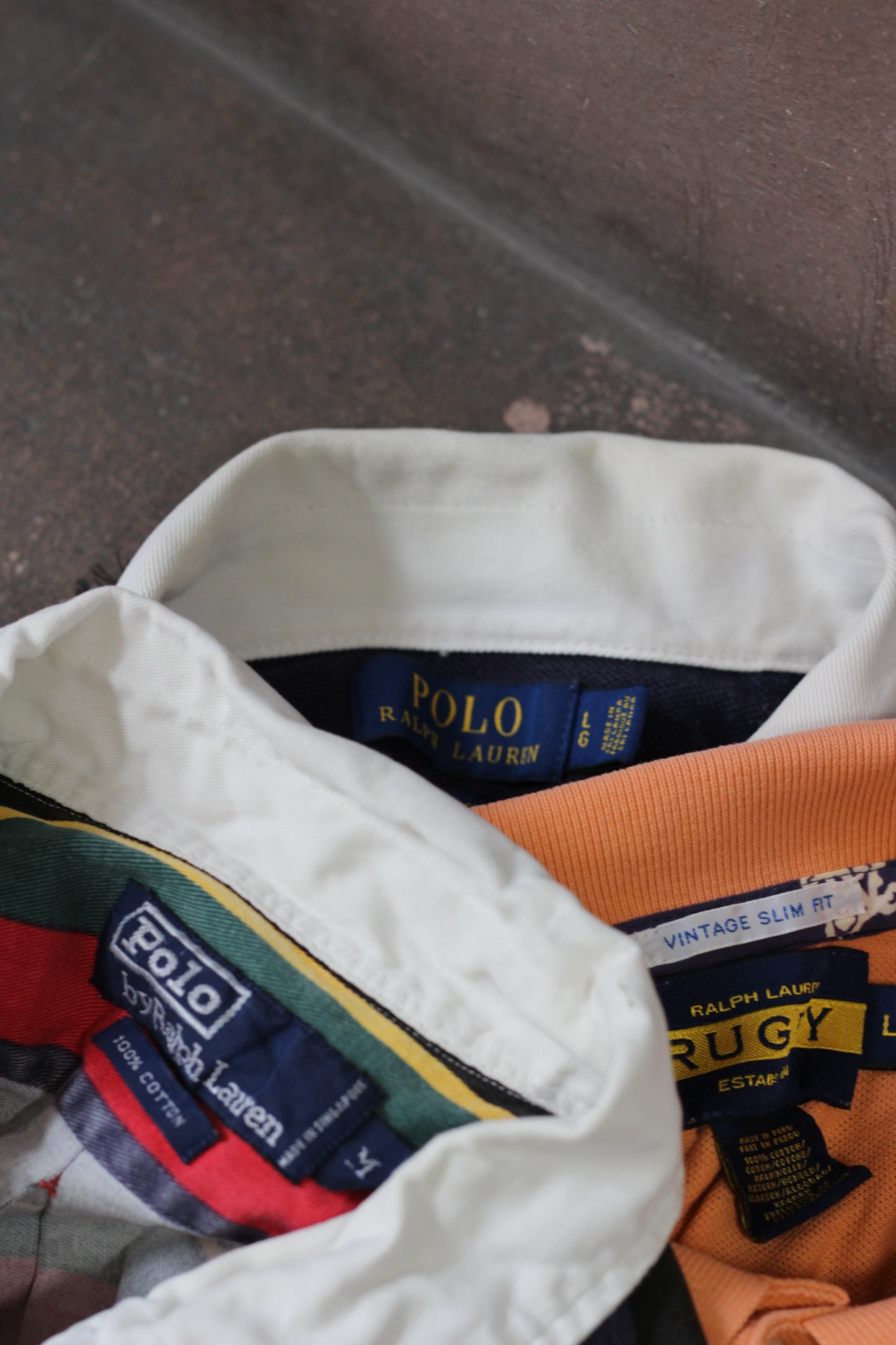 90-00's Polo Ralph Lauren Rugby Shirt x3点