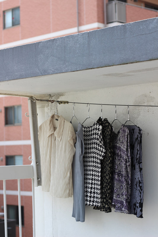 Vintage Design Pleats No Sleeve Blouse x8点