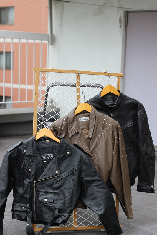 Riders Leather Jacket x3点