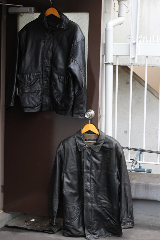 Vintage Made In Finland & Italy Leather Jacket x2点
