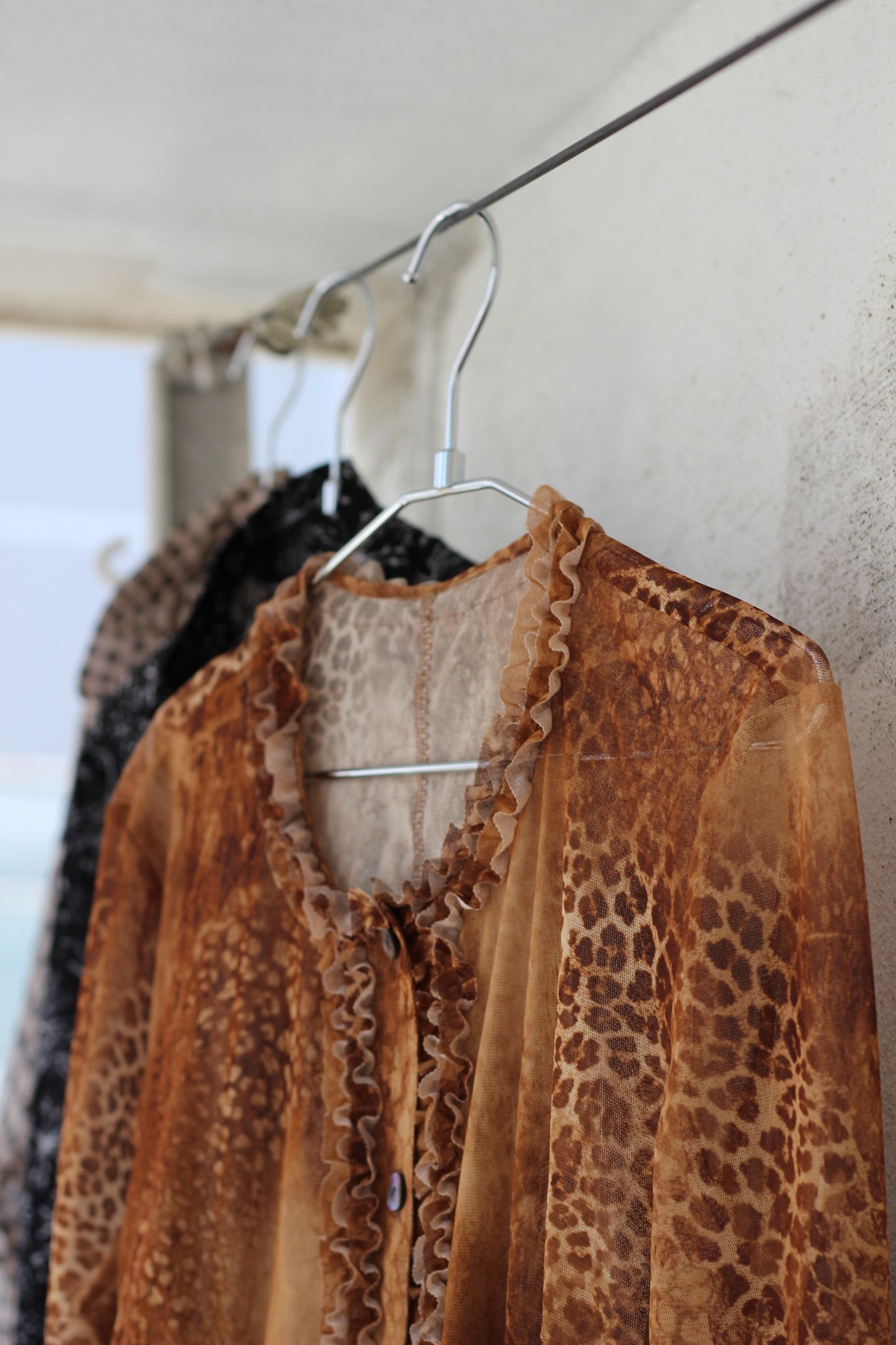 Vintage Design Sheer Blouse x5点