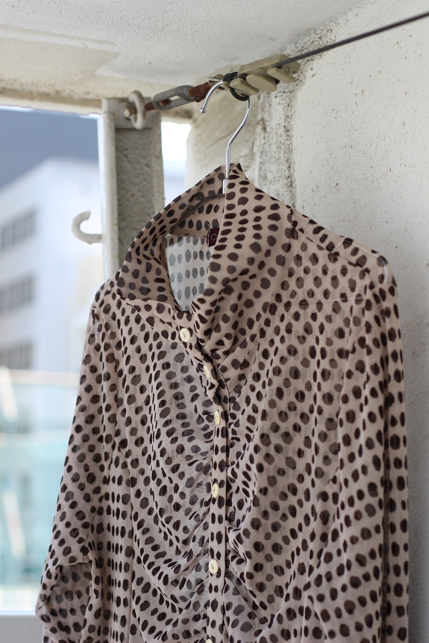 Vintage Design Sheer Blouse x5点