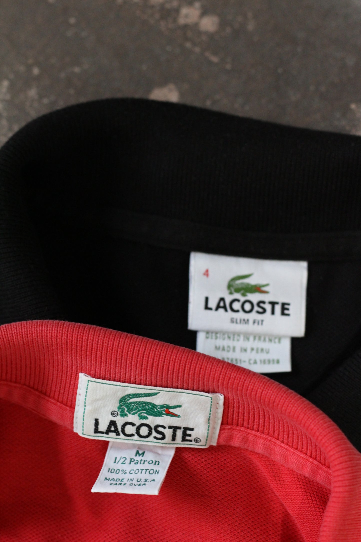 90's Made In USA & Peru LACOSTE Short Sleeve Polo Shirt x2点