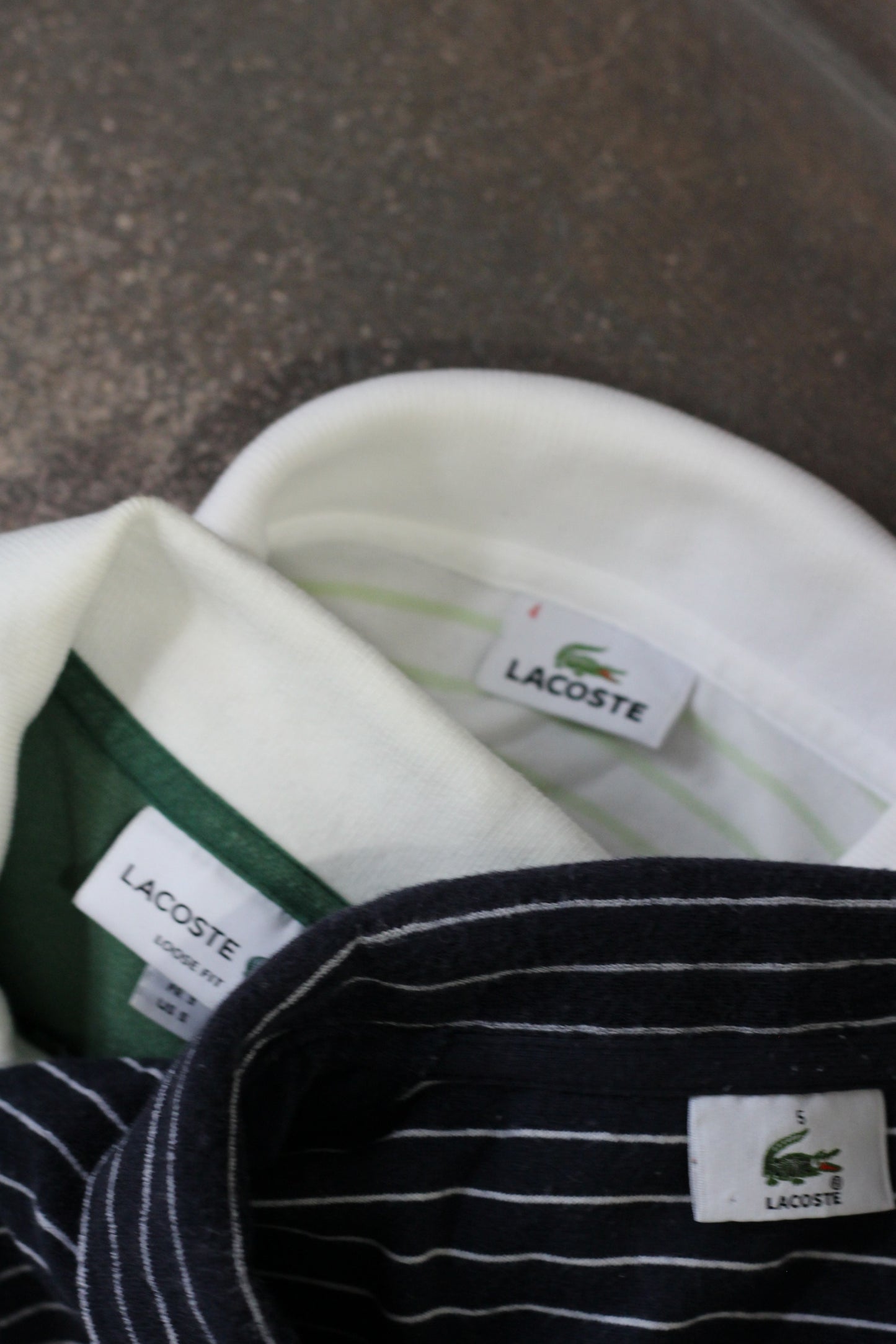 LACOSTE Towel Fabric Short Sleeve Polo Shirt x3点