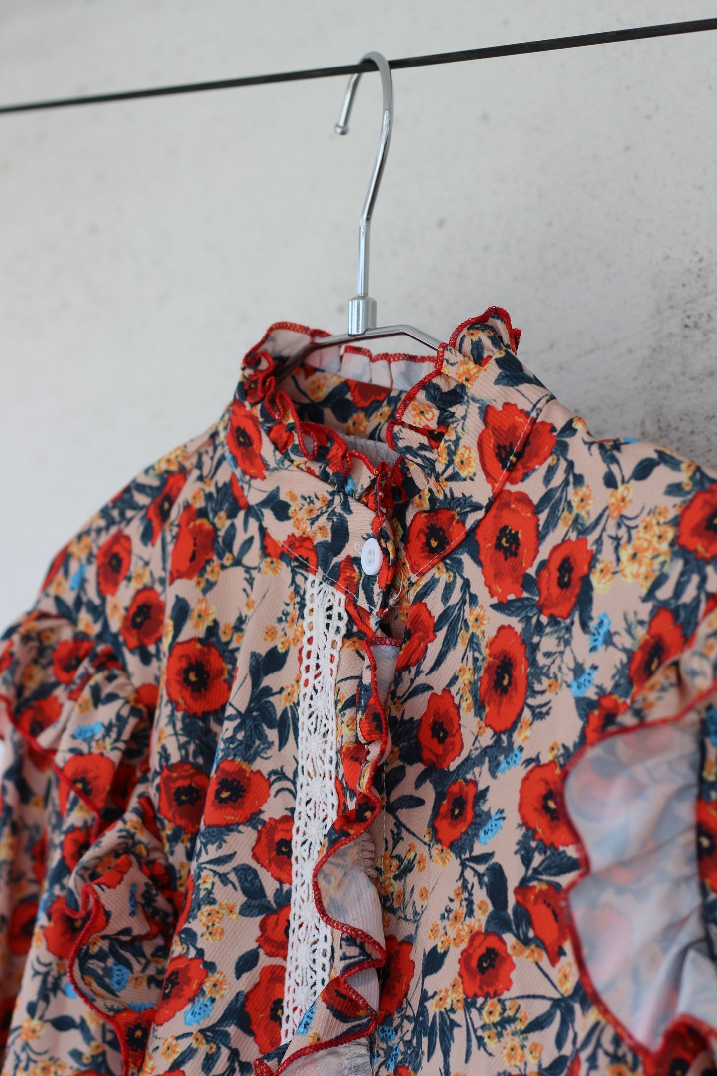 Vintage Flower Long Sleeve Blouse x10点