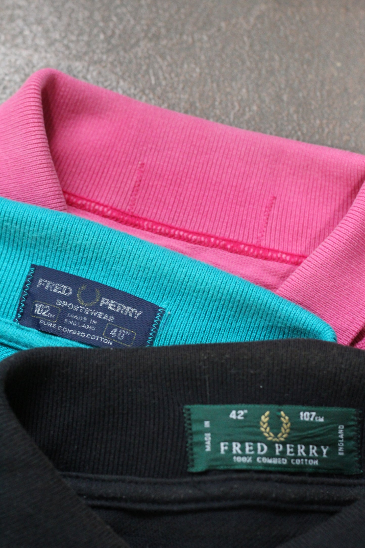 80-90's Made In UK FRED PERRY Short Sleeve Polo Shirt x3点