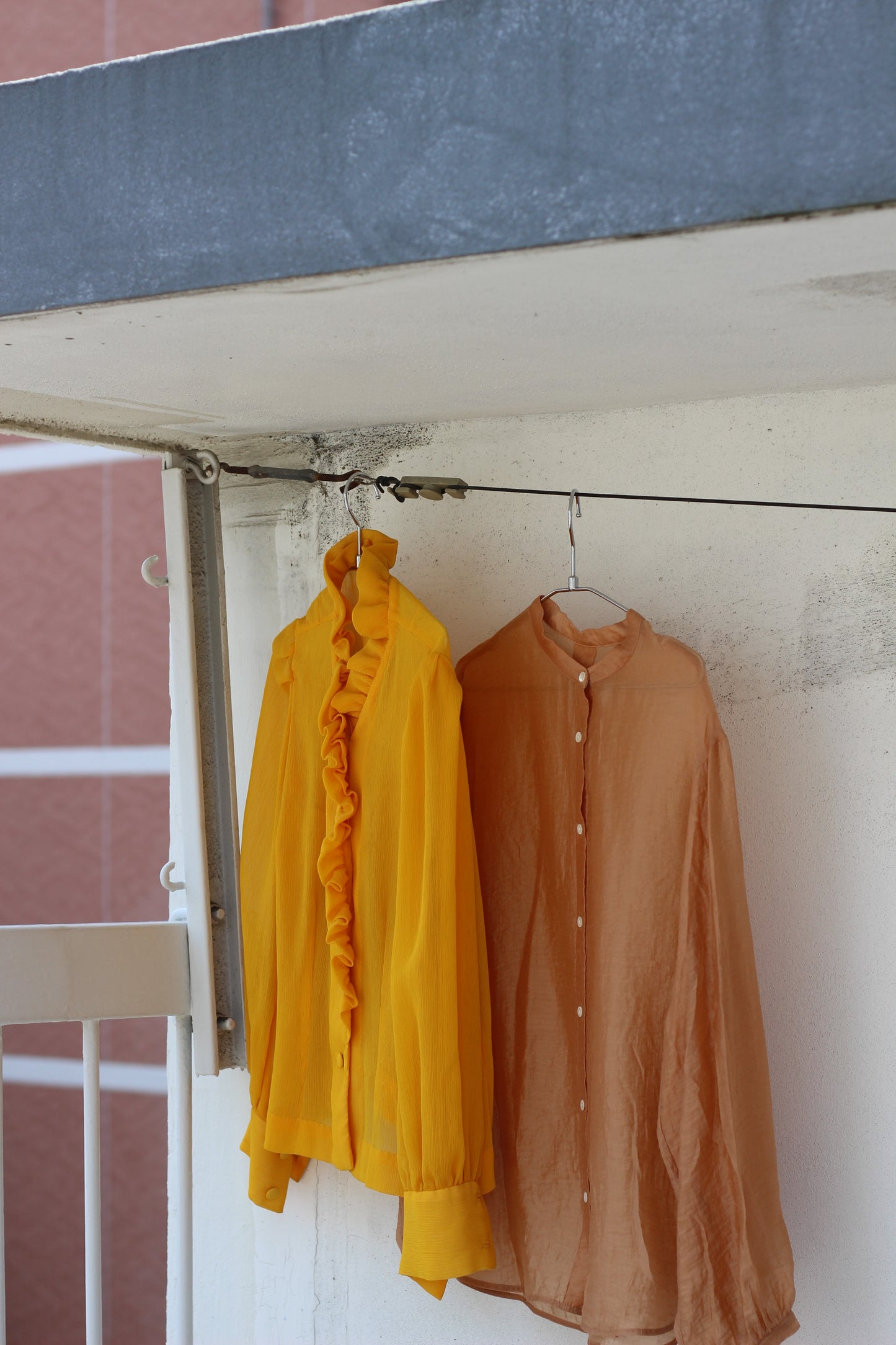 Vintage Sheer Colour Long Sleeve Blouse x10点