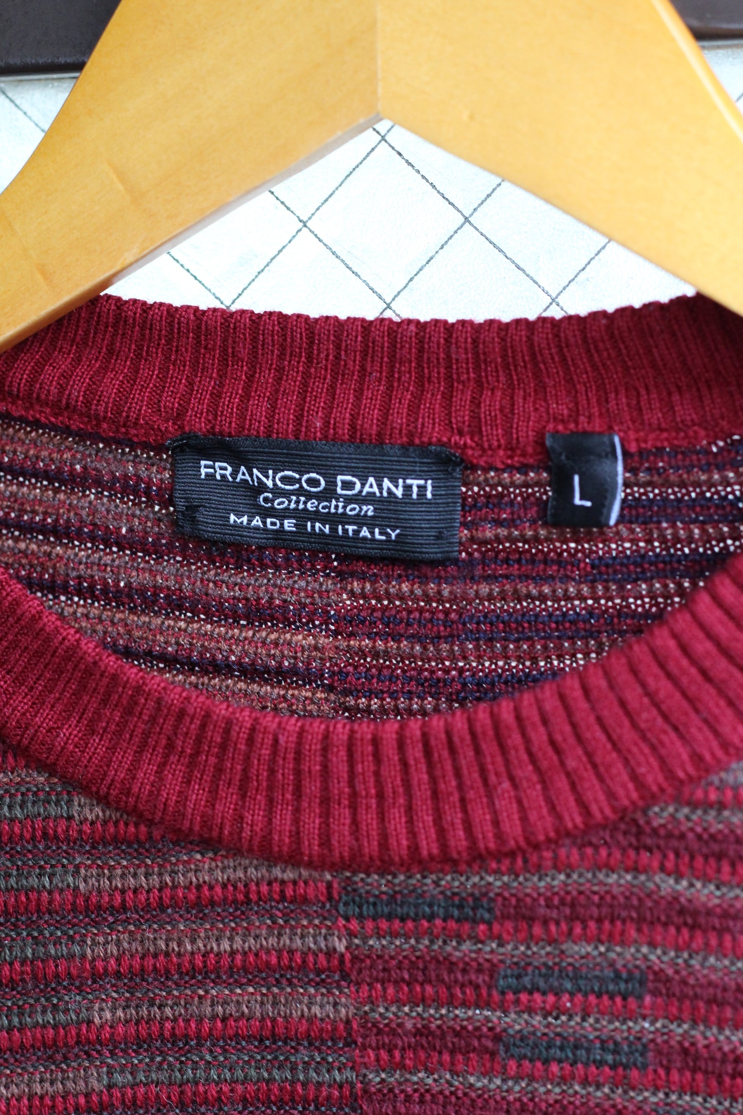 Made In Italy Men's Vintage Stripe 3D Knit set x2点