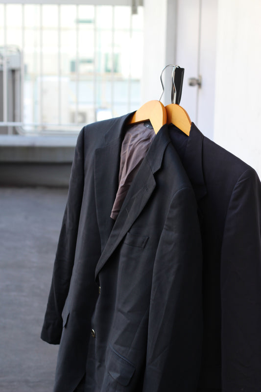 LANVIN Men's High Grade Silver Button Tailored Jacket set x2点