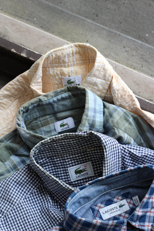 LACOSTE Check Short Sleeve Shirt x4点
