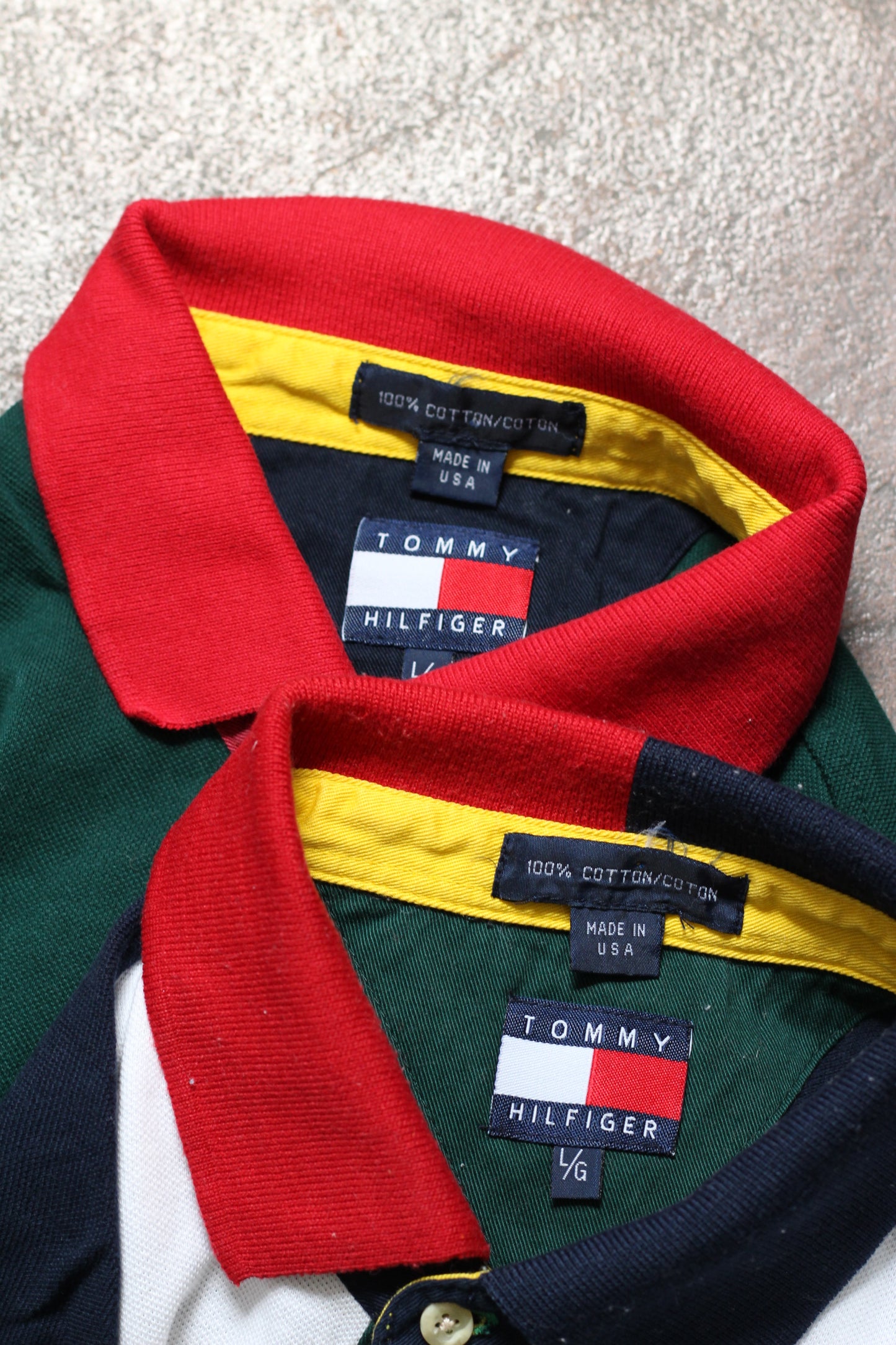 90's Made In USA Tommy Hilfiger Vintage Short Sleeve Polo Shirt x2点
