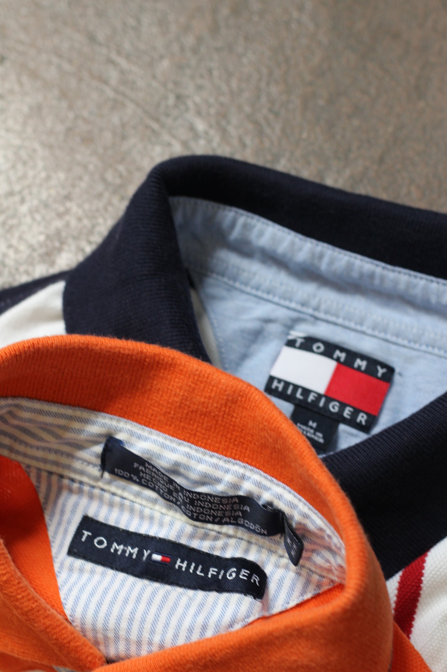 90's Tommy Hilfiger Stripe Short Sleeve Polo Shirt x2点