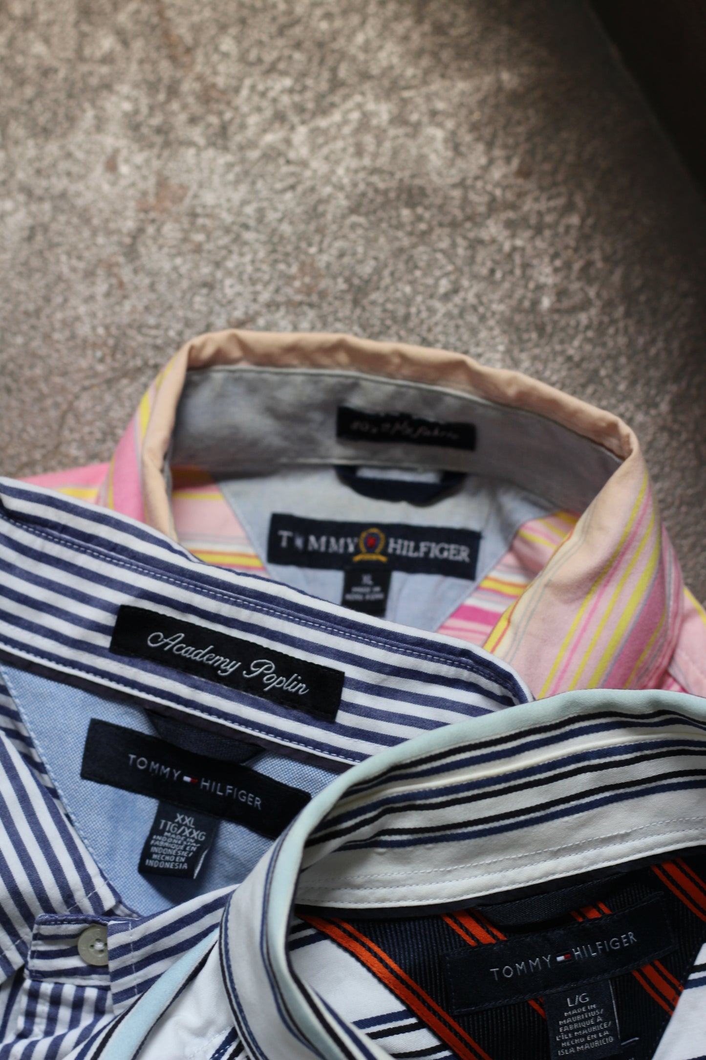 90-00's Tommy Hilfiger Stripe Long Sleeve Shirt x3点