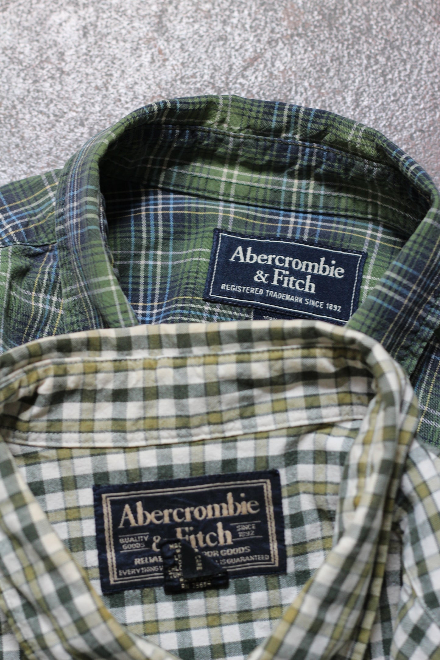 90's Abercrombie & Fitch Check Long Sleeve Shirt x2点