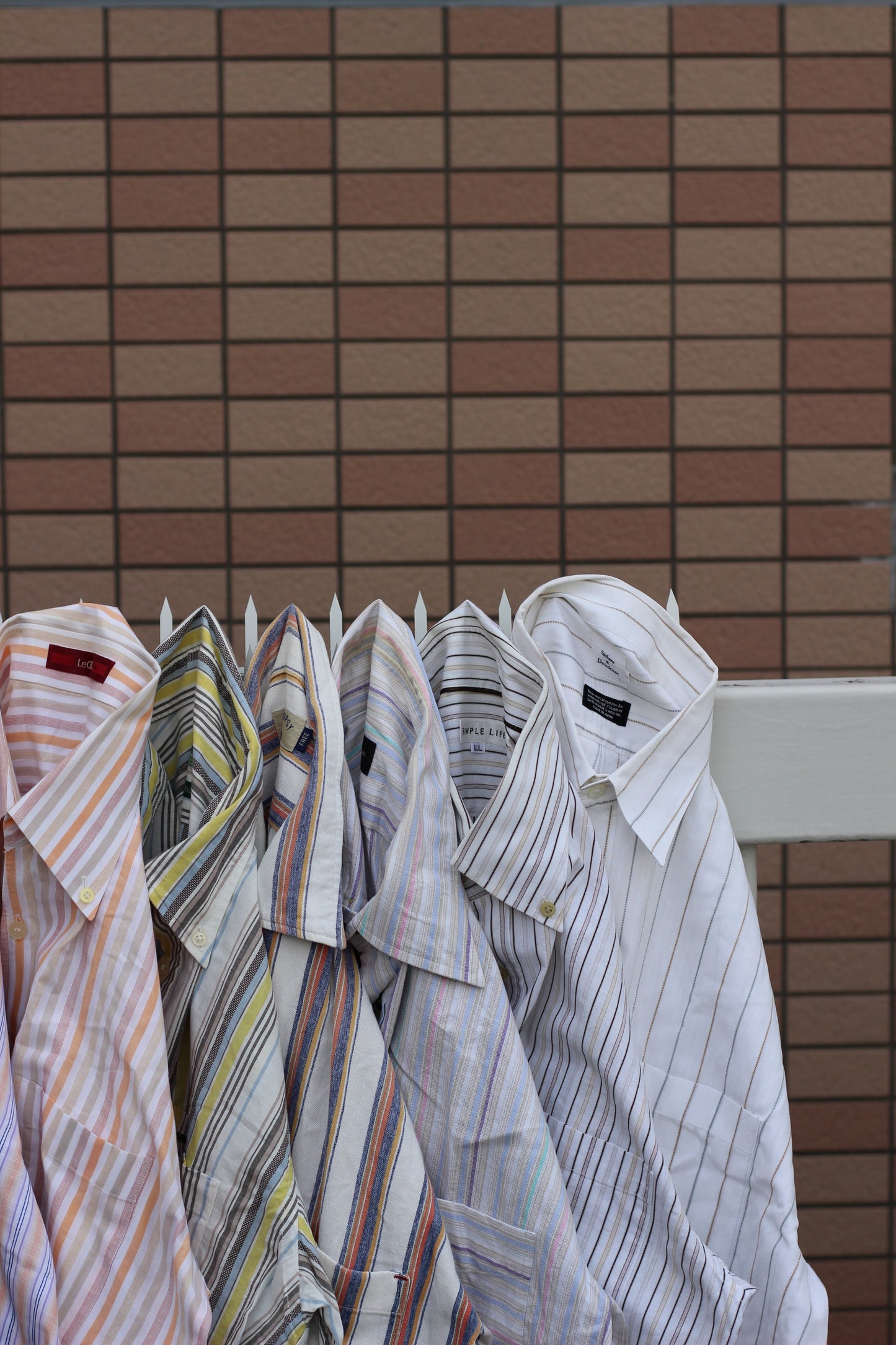 Men's Design Striped Long Sleeve Shirt x16点