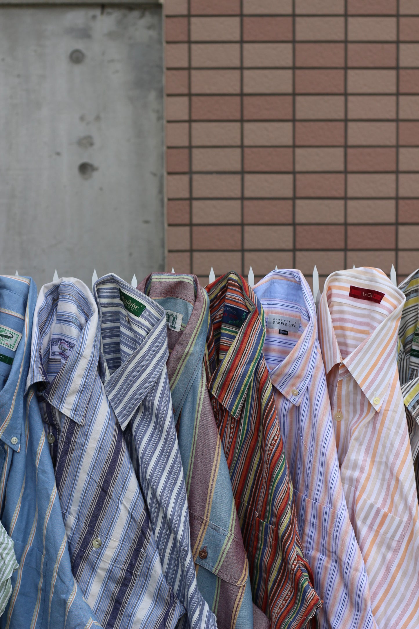 Men's Design Striped Long Sleeve Shirt x16点