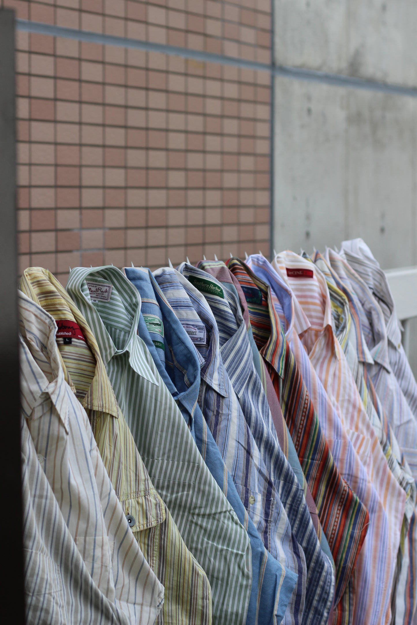 Men's Design Striped Long Sleeve Shirt x16点