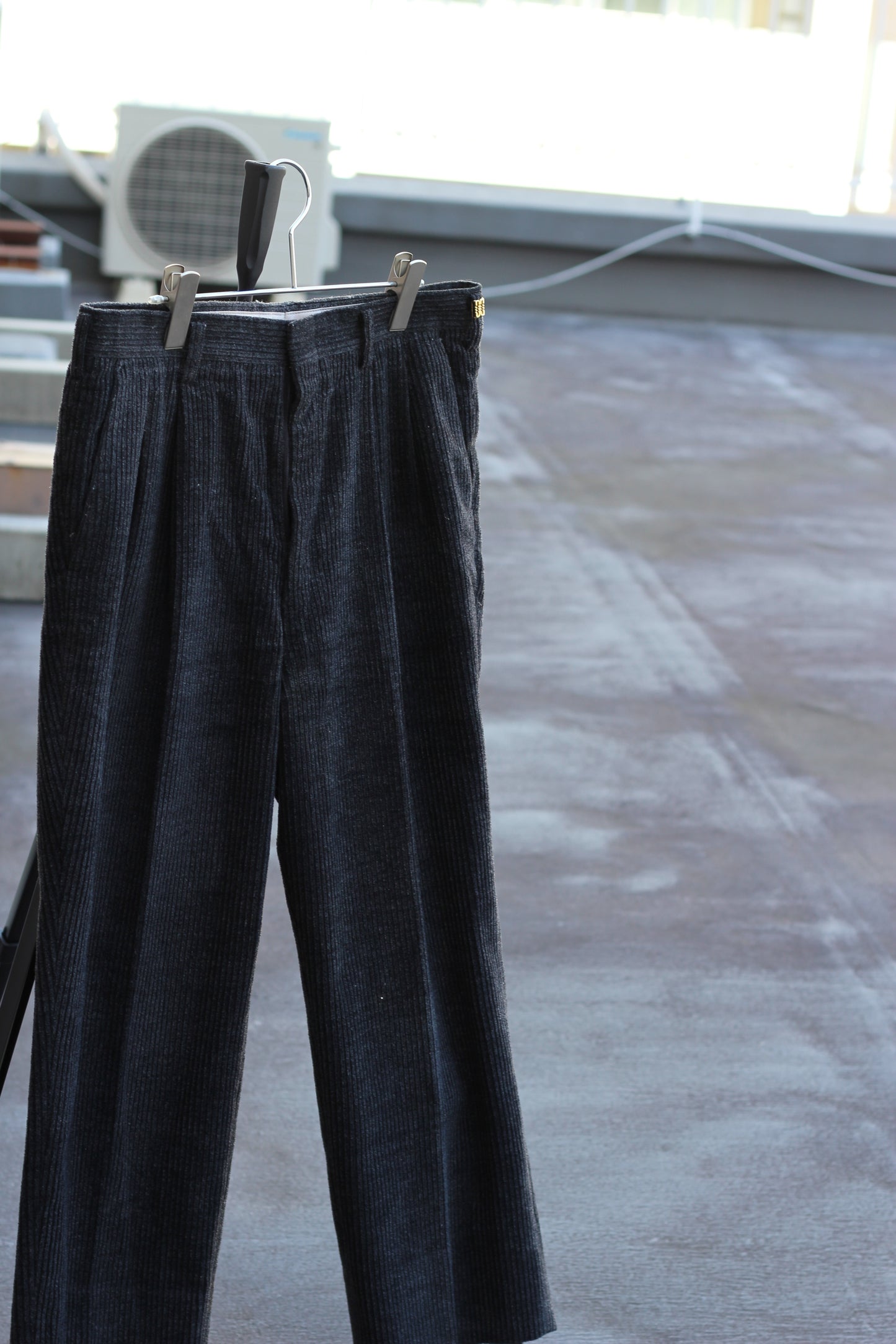 Men's Vintage Black Corduroy Pants set x4点