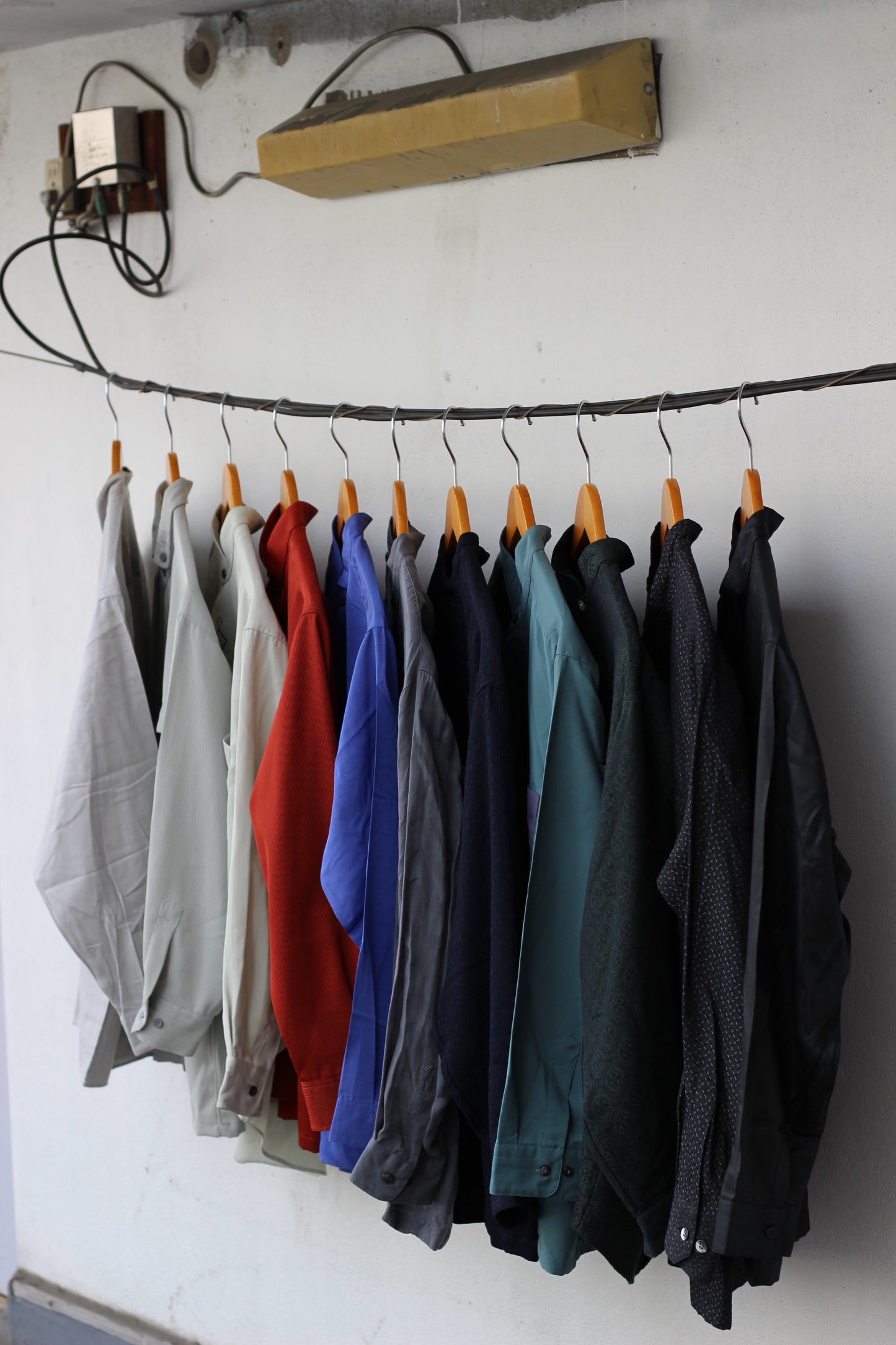 Men's Stand Collar Long Sleeve Shirt x11点