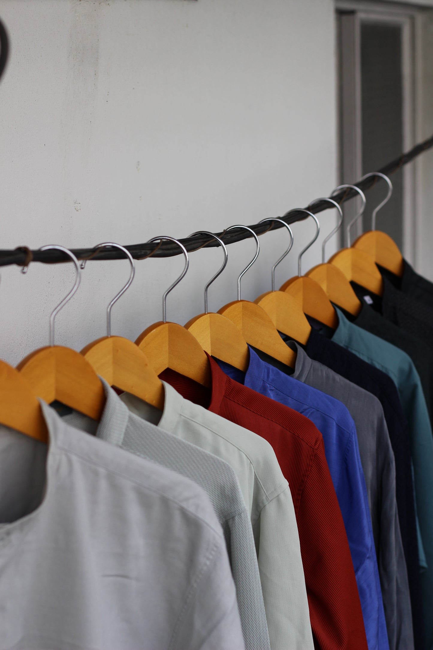 Men's Stand Collar Long Sleeve Shirt x11点