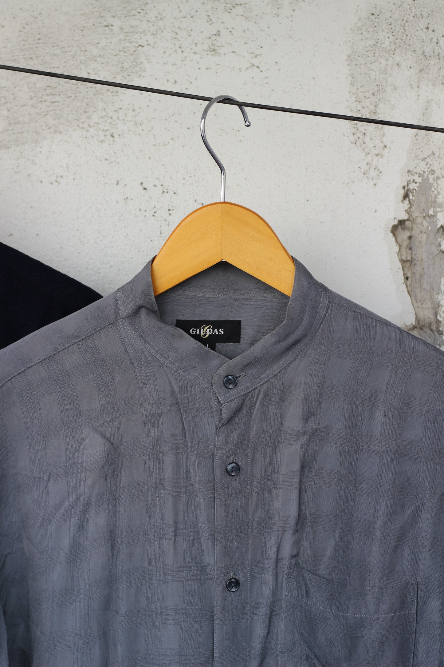 Men's Stand Collar Long Sleeve Shirt x11点