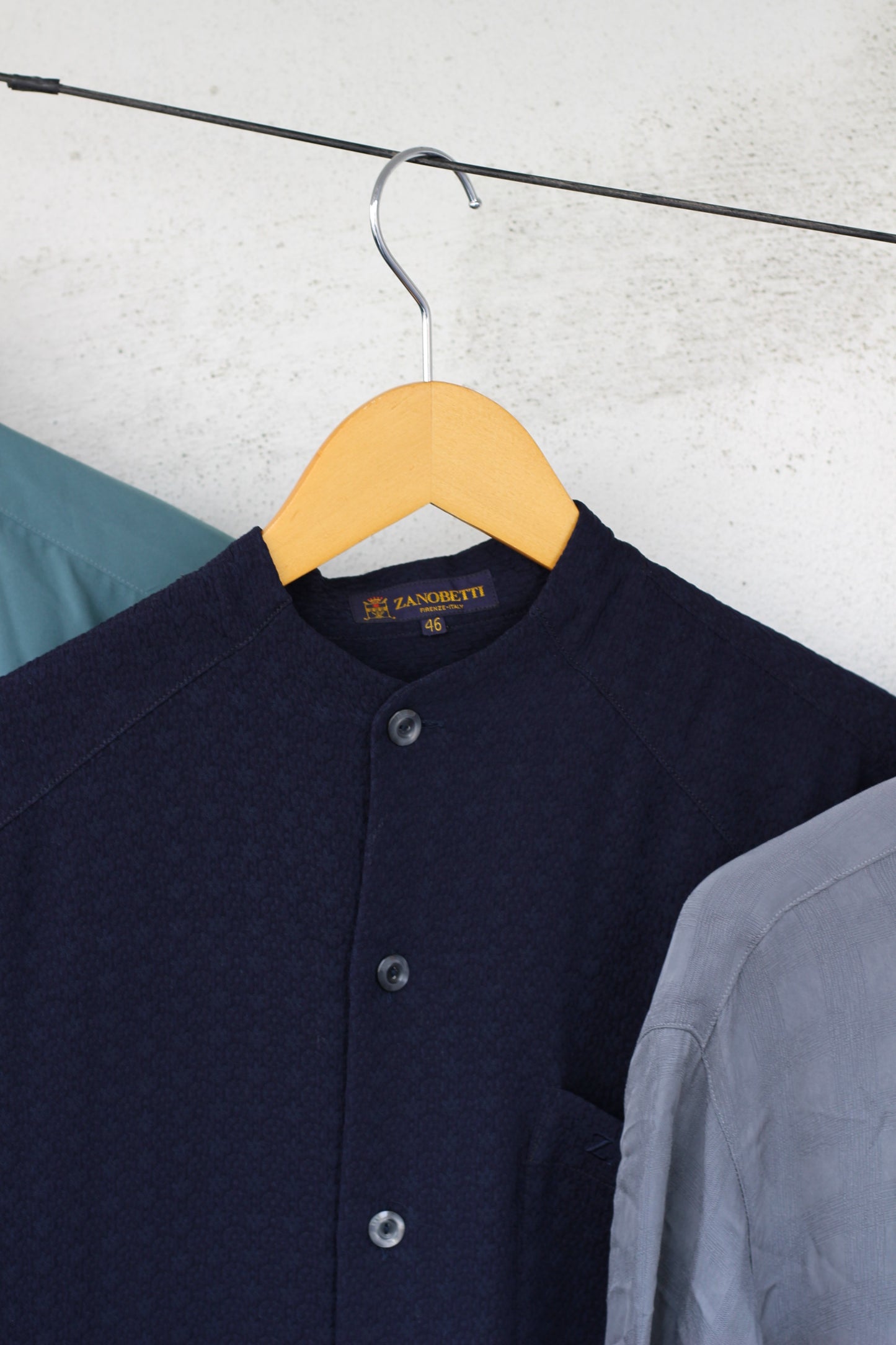 Men's Stand Collar Long Sleeve Shirt x11点