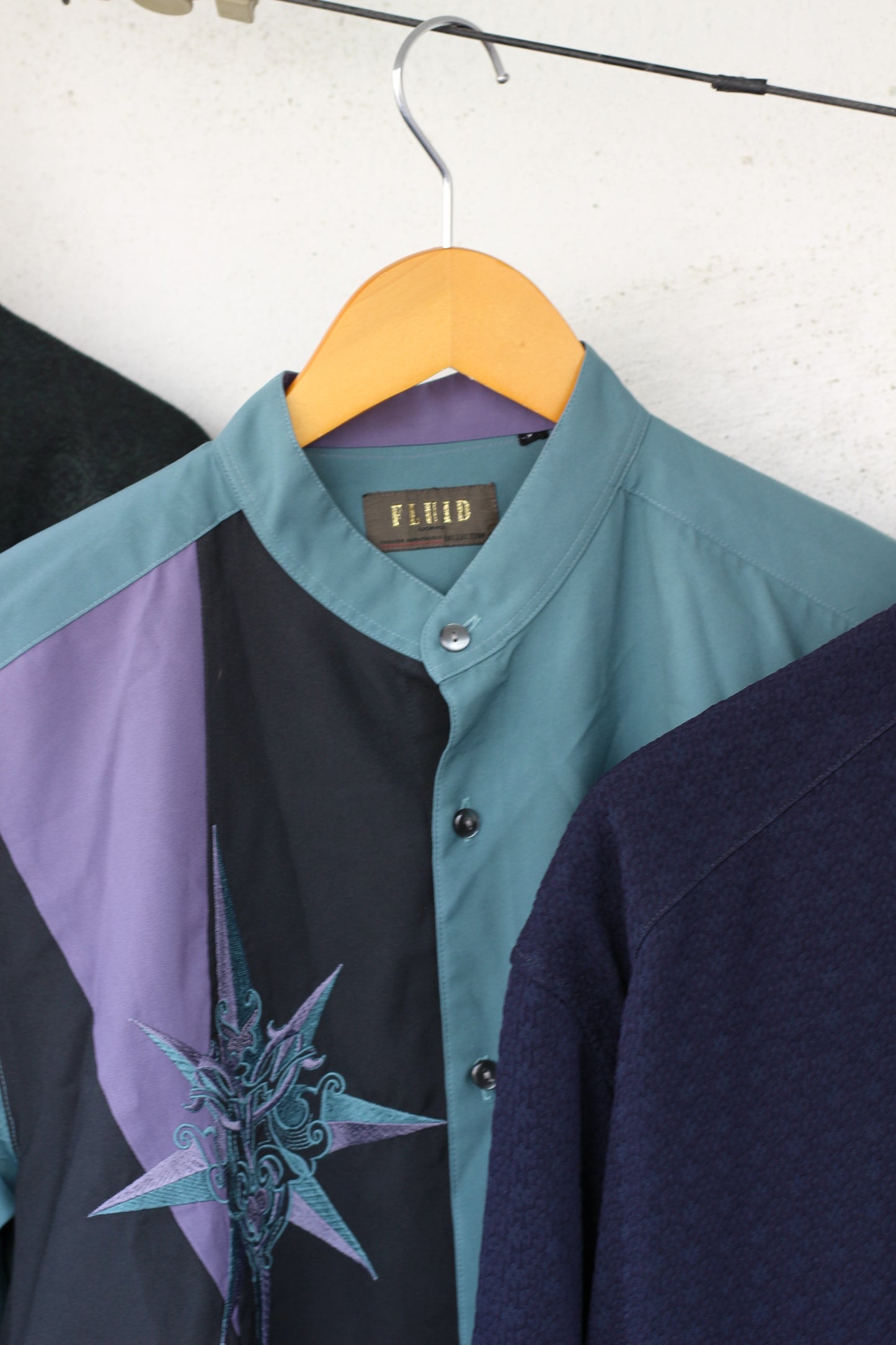 Men's Stand Collar Long Sleeve Shirt x11点