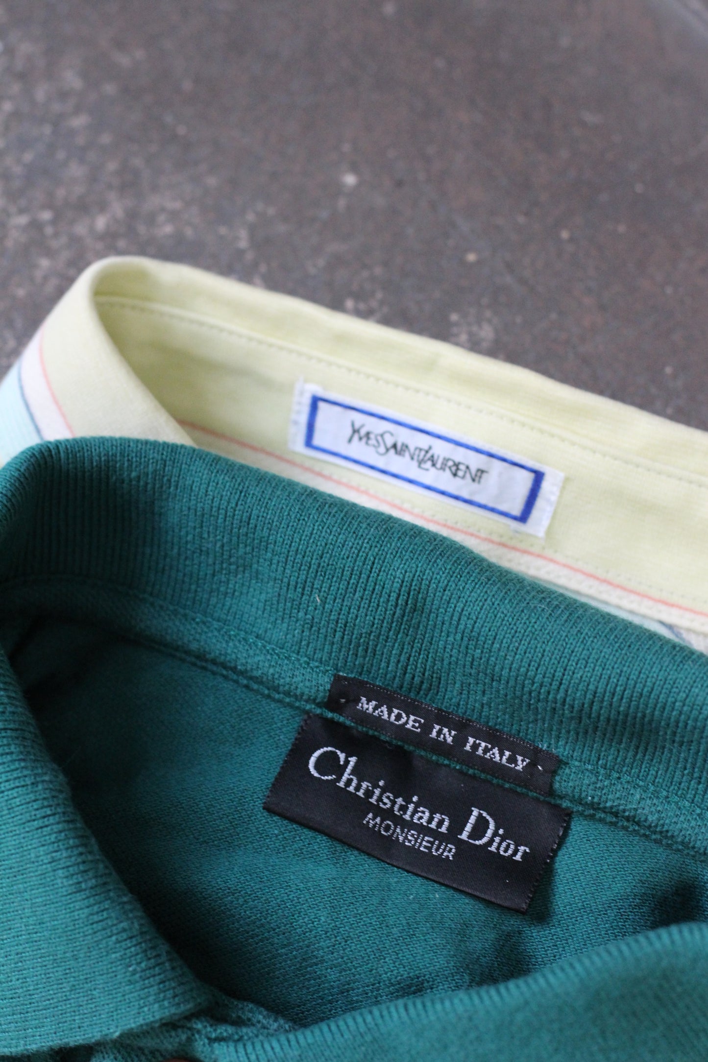 Yves Saint Laurent & Christian Dior Short Sleeve Polo Shirt x2点