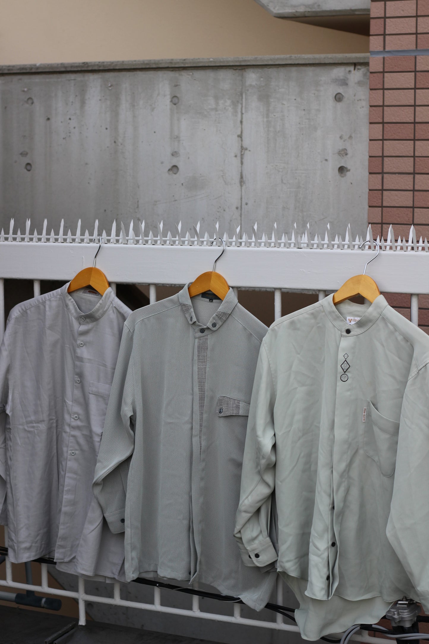 Men's Stand Collar Long Sleeve Shirt x11点