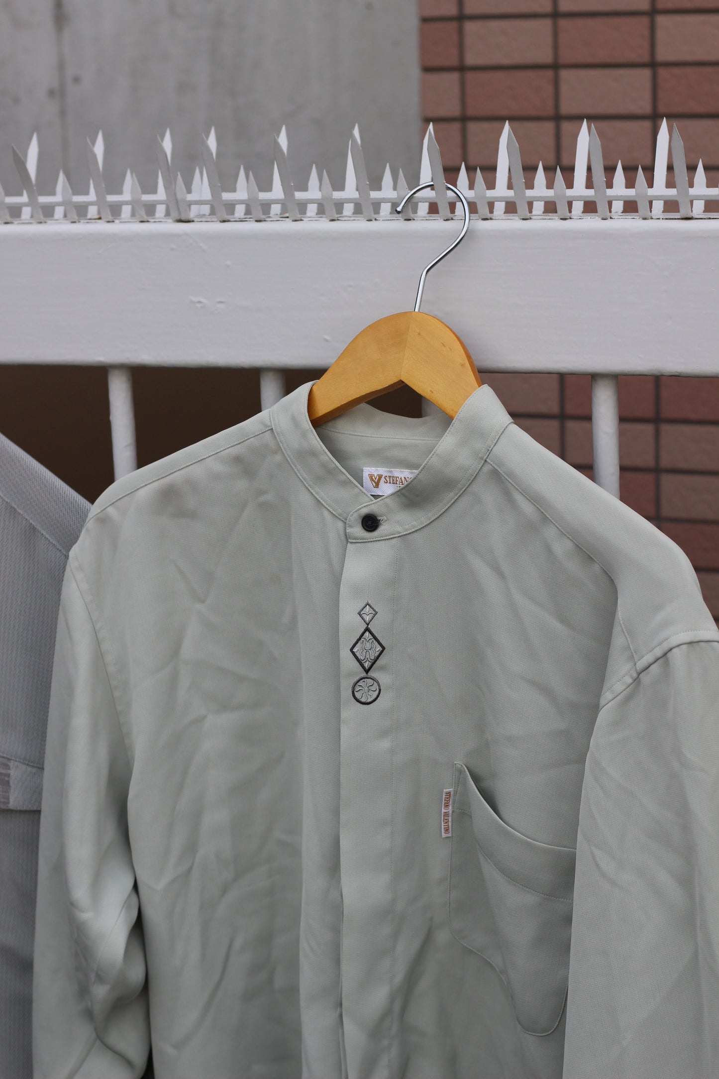 Men's Stand Collar Long Sleeve Shirt x11点