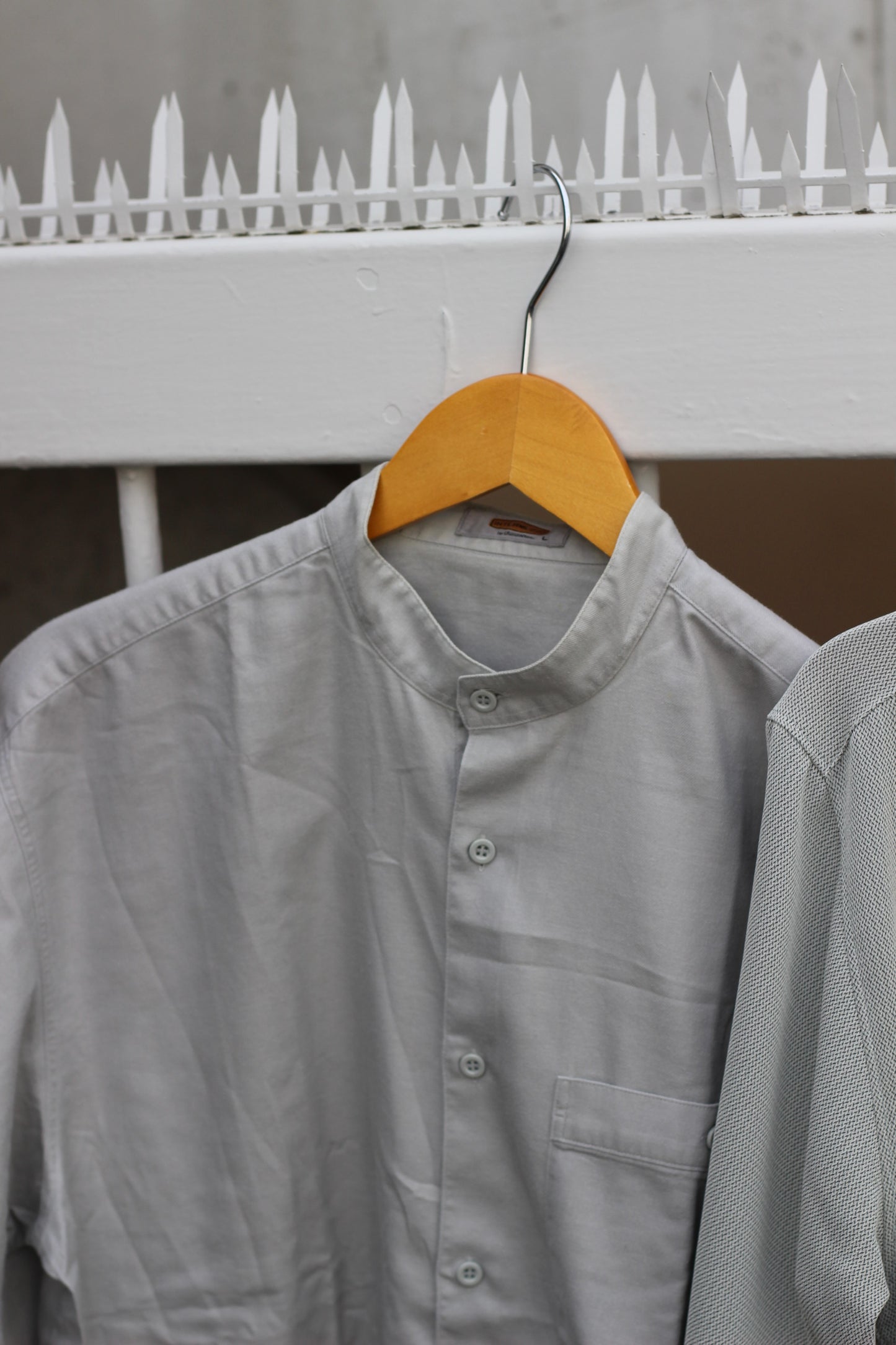 Men's Stand Collar Long Sleeve Shirt x11点