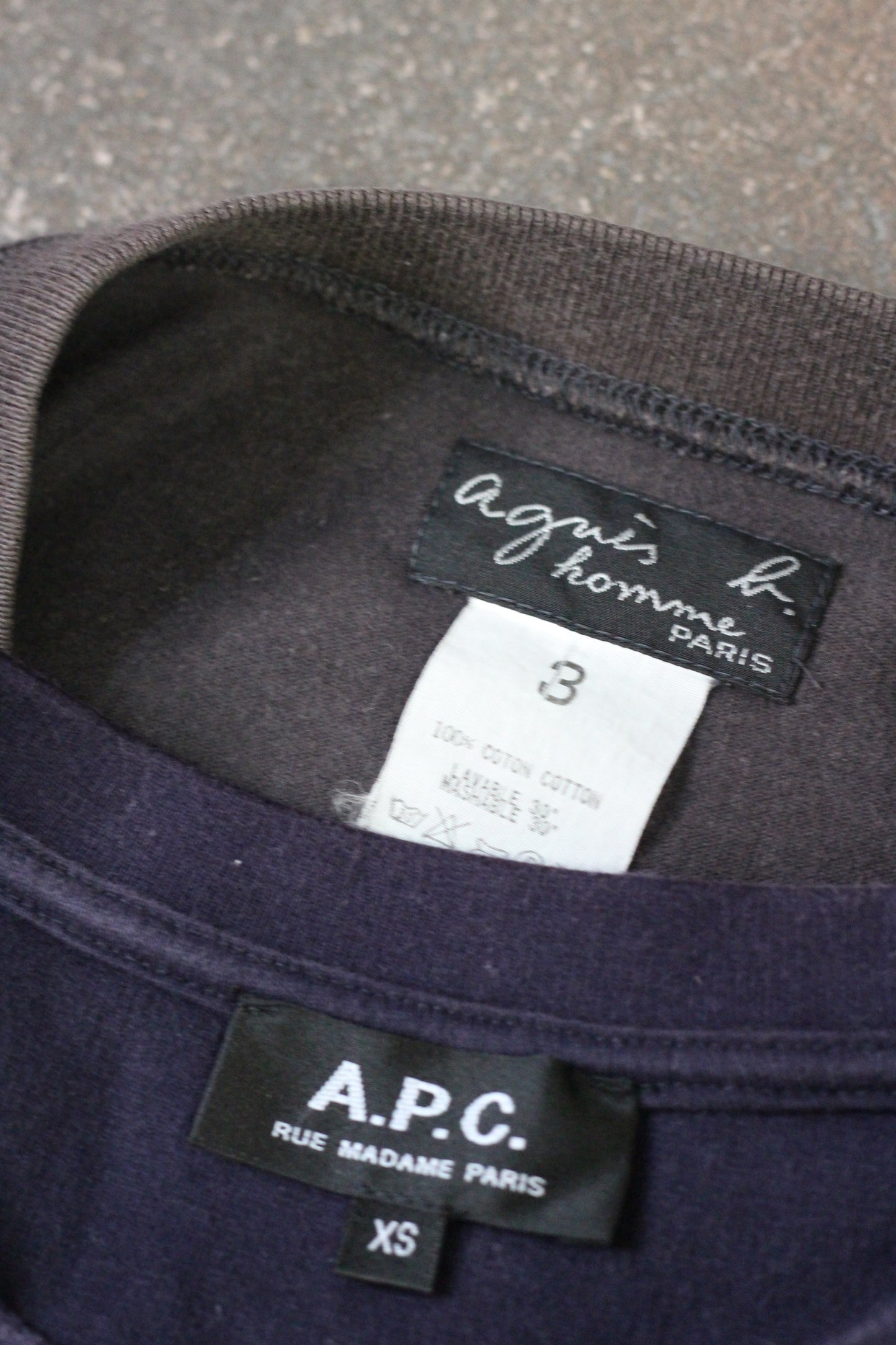 agnès b. & A.P.C Short Sleeve T-Shirt x2点