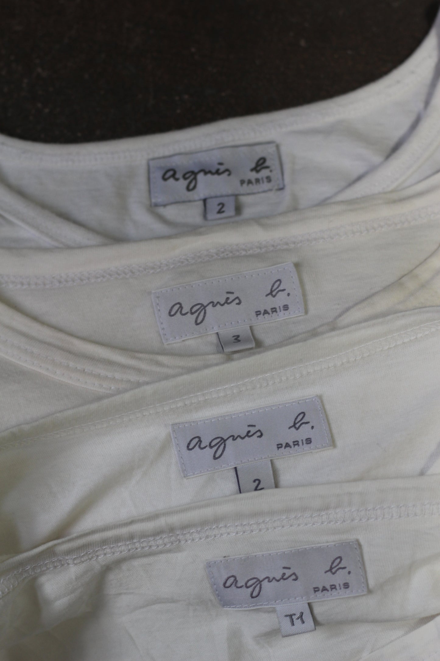 agnès b. Logo Print T-Shirt x4点