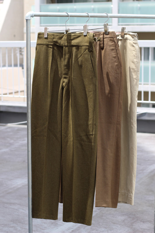 Vintage British Army & 60's U.S. Army Trousers x3点