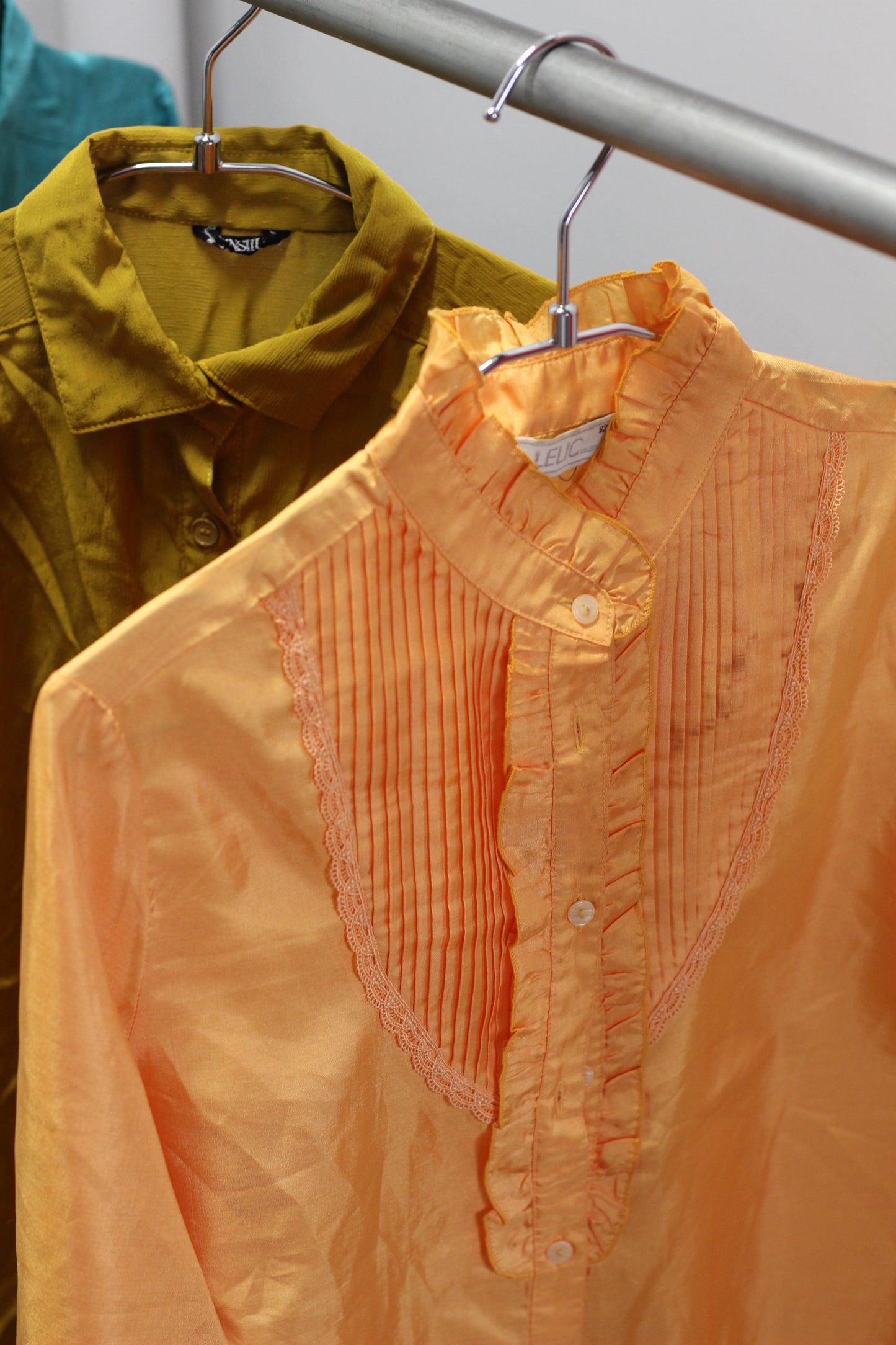 Vintage Vivid Color Long Sleeve Blouse x10点
