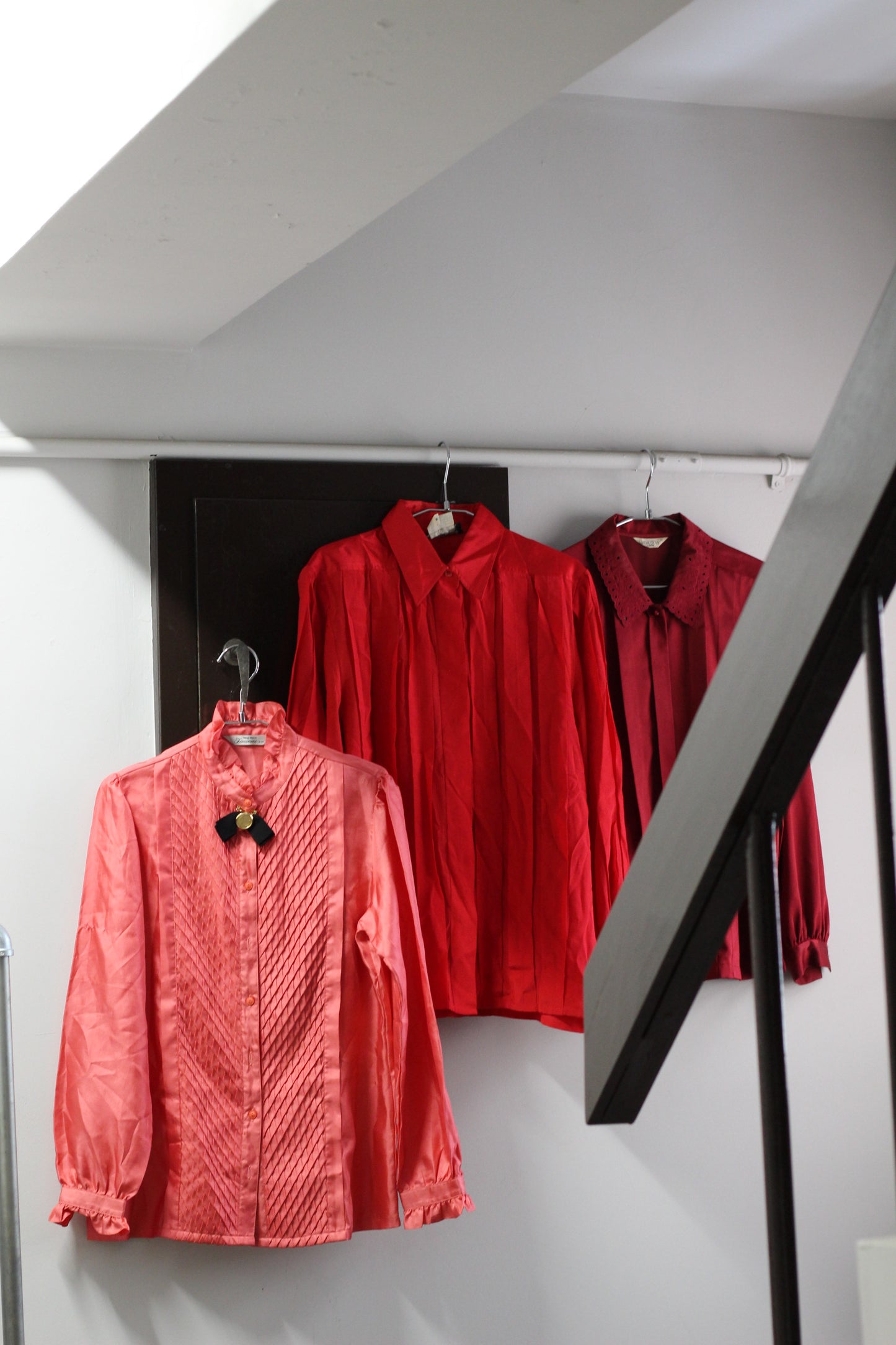 Vintage Vivid Color Long Sleeve Blouse x10点