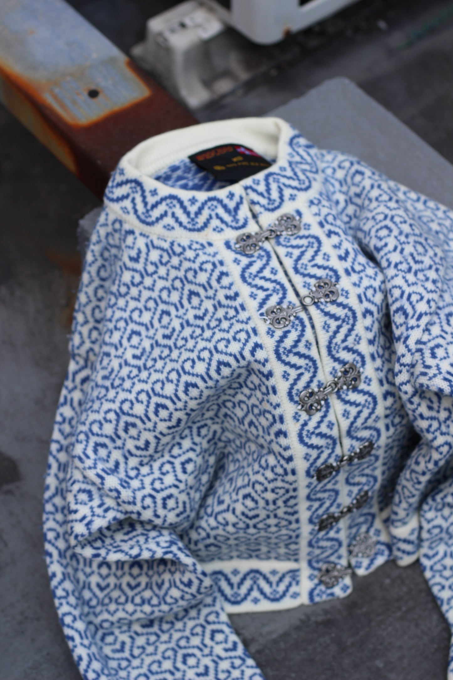 Vintage Nordic Pattern Cardigan x2点