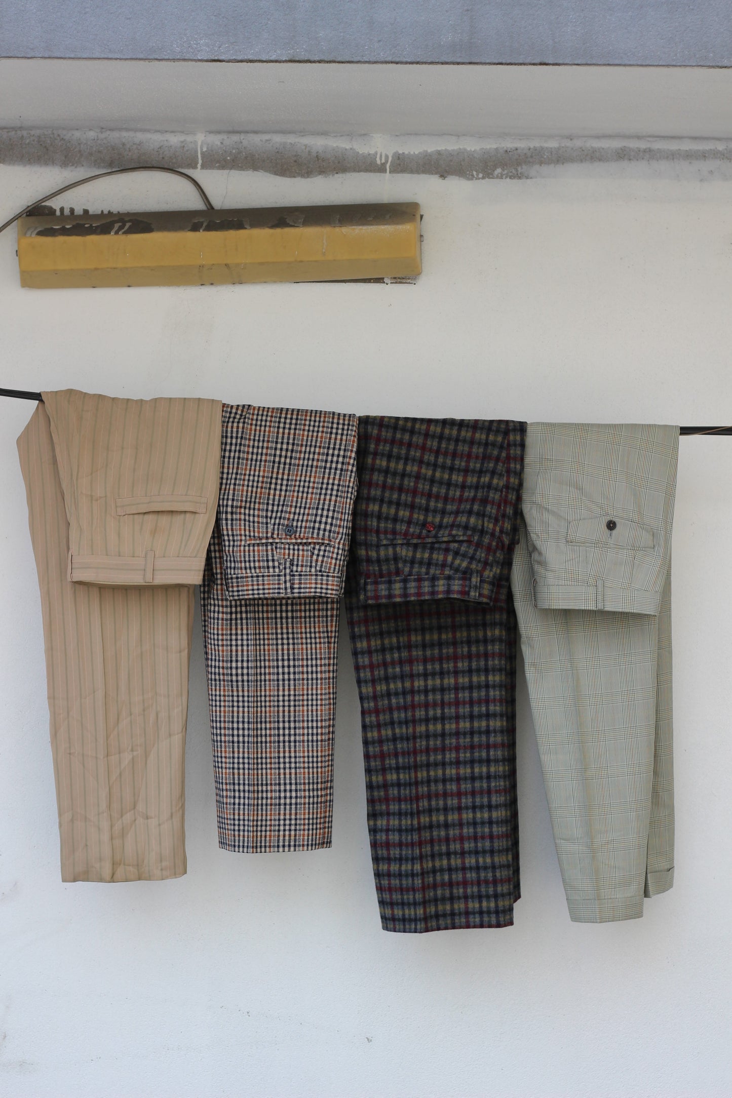 Men's Design Check Slacks x4点
