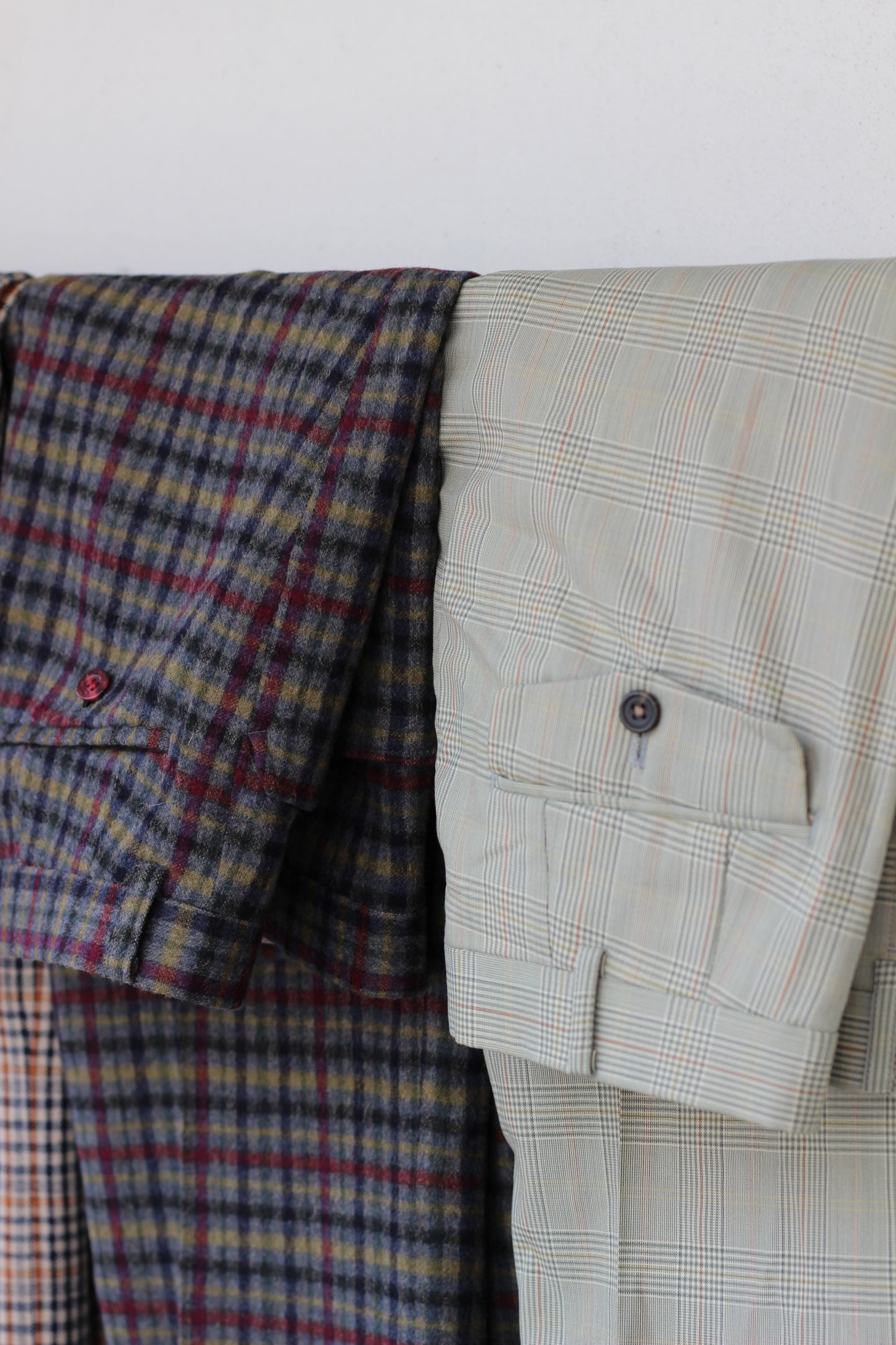 Men's Design Check Slacks x4点