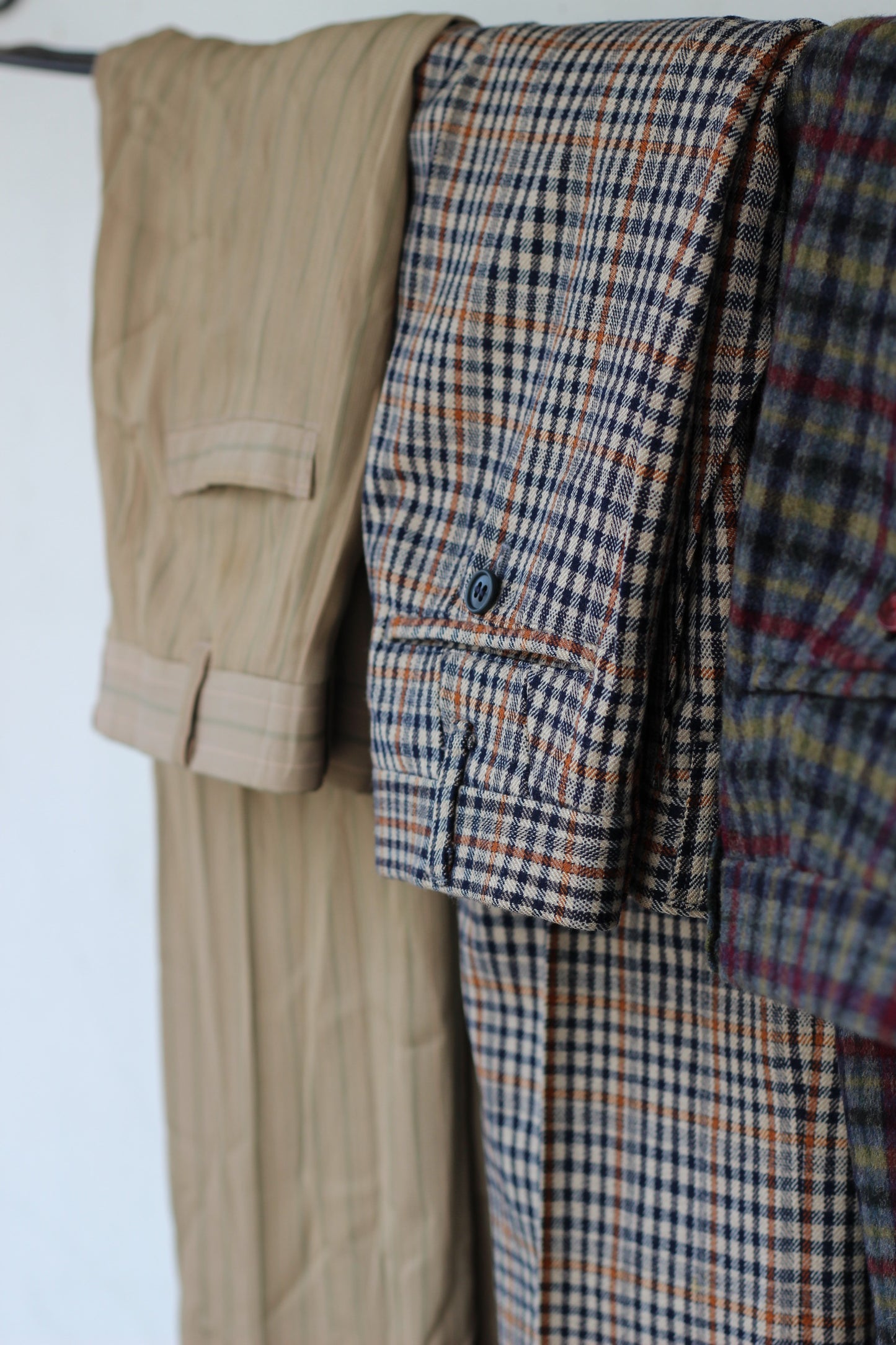 Men's Design Check Slacks x4点