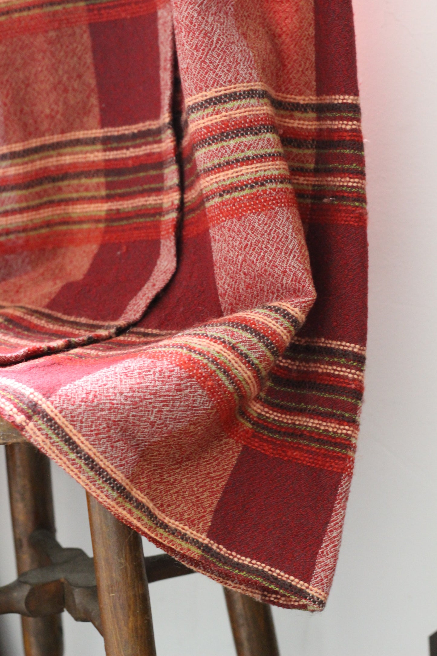 Vintage Check Wool Long Skirt x2点