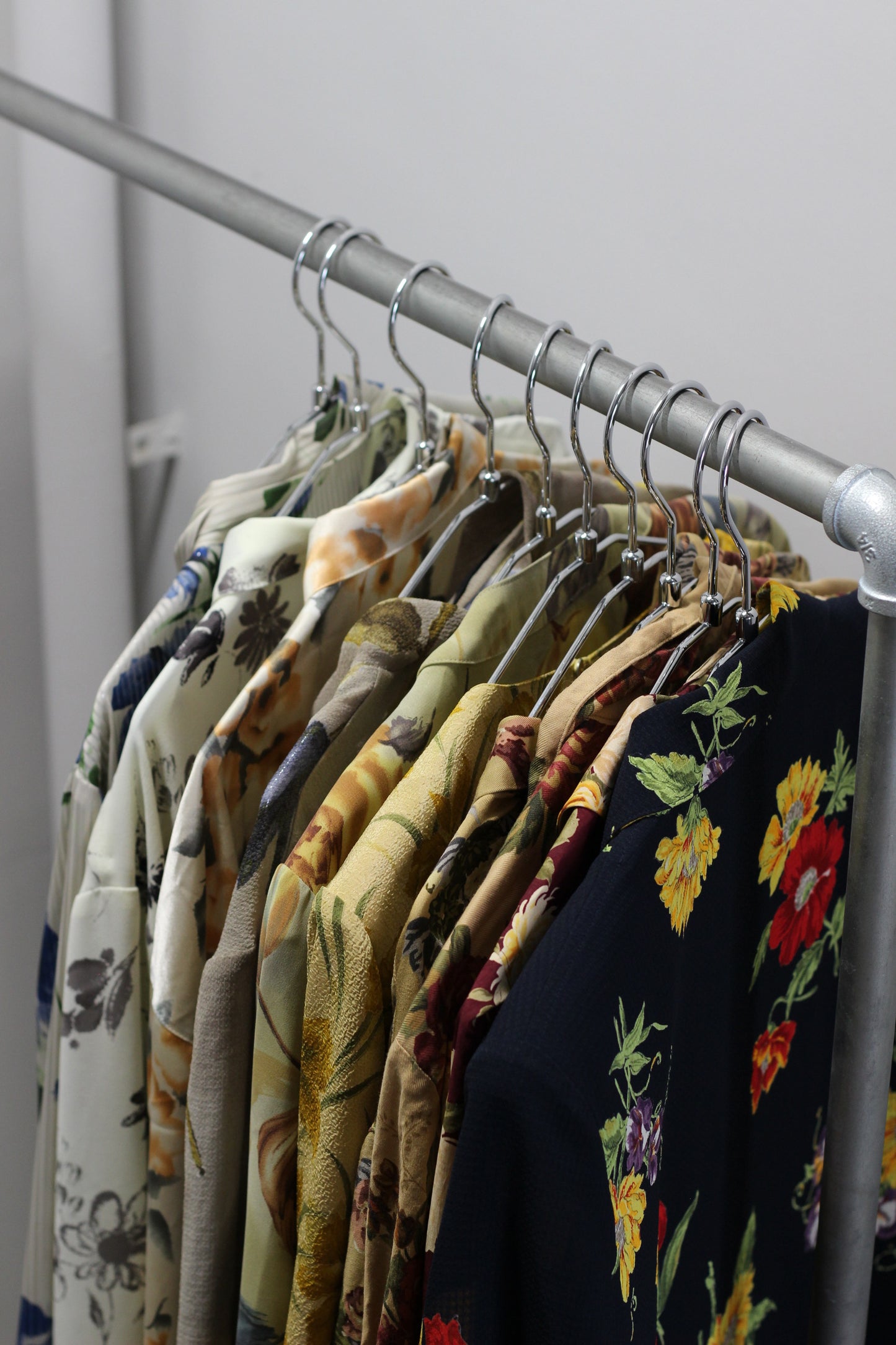 Vintage Big Flower Long Sleeve Blouse x10点