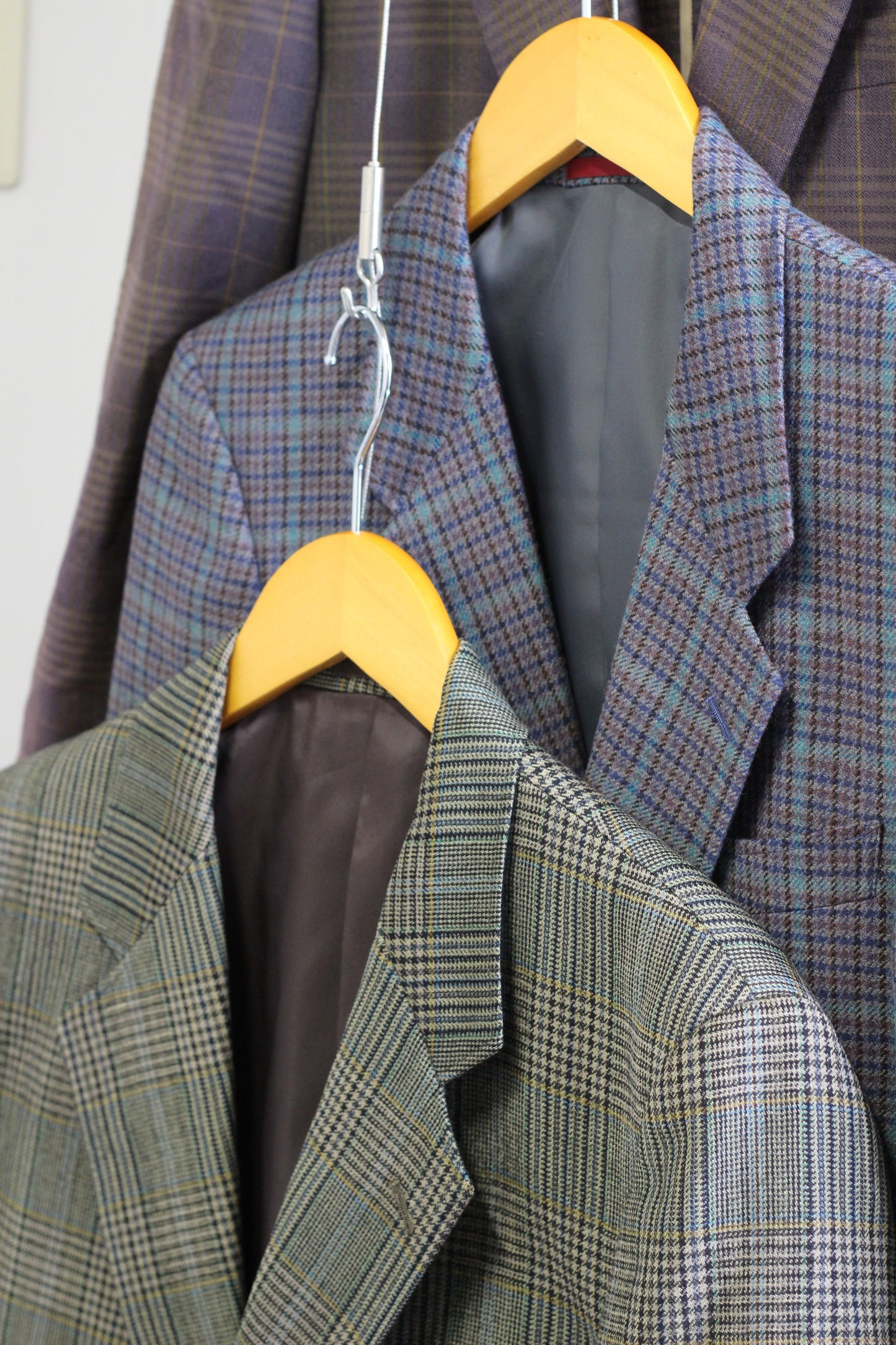 Men's High-Grade Check Tailored Jacket x9点